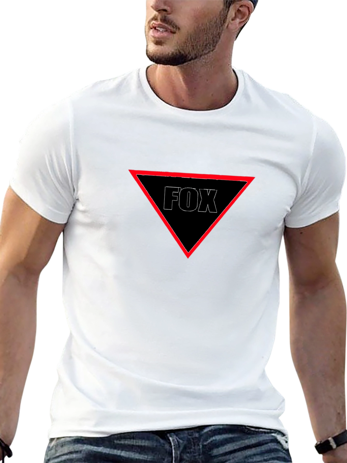FOX Triangle Graphic Tee - Mens Black T-Shirt
