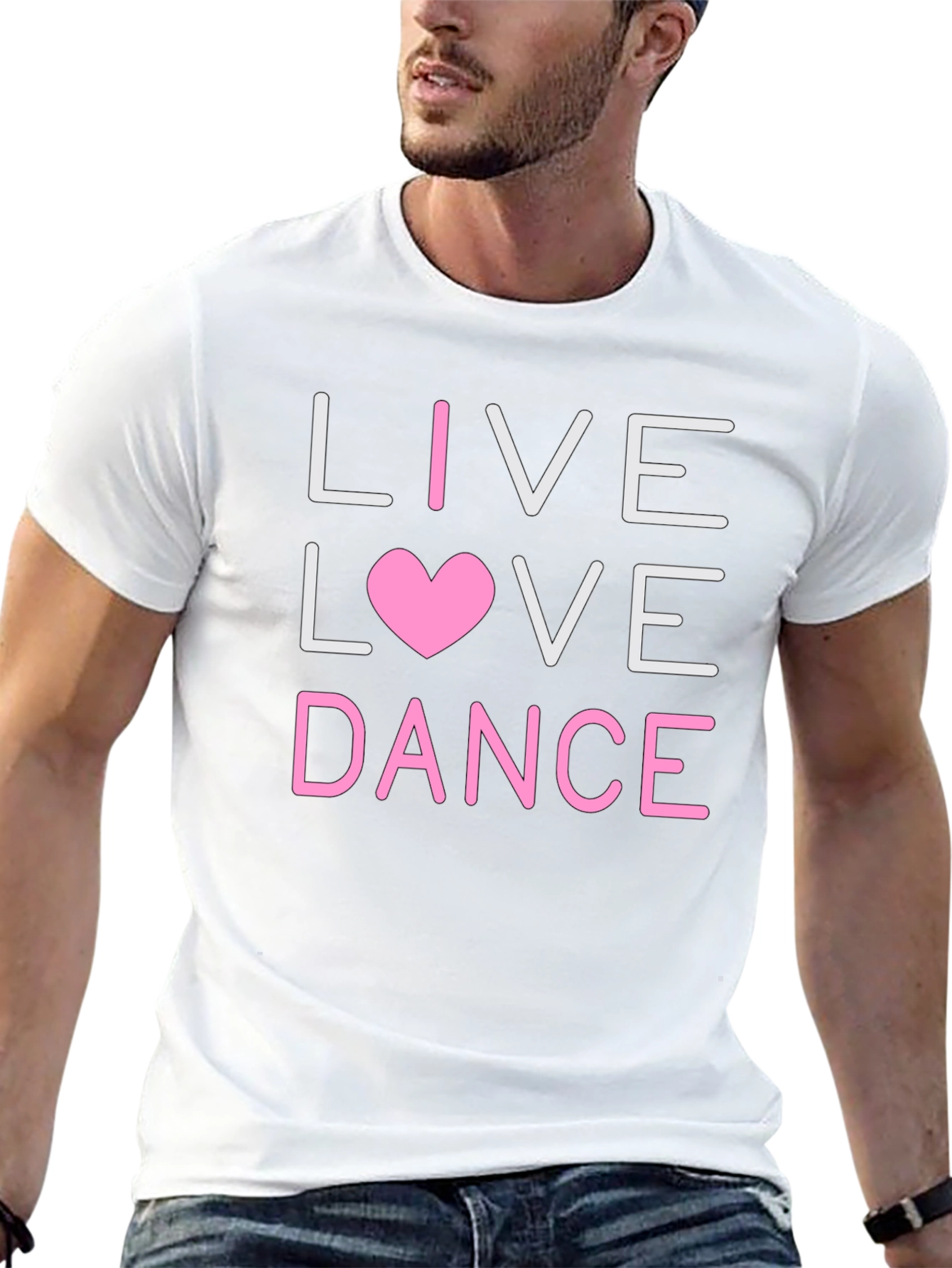 Live Love Dance Graphic Tee - Black