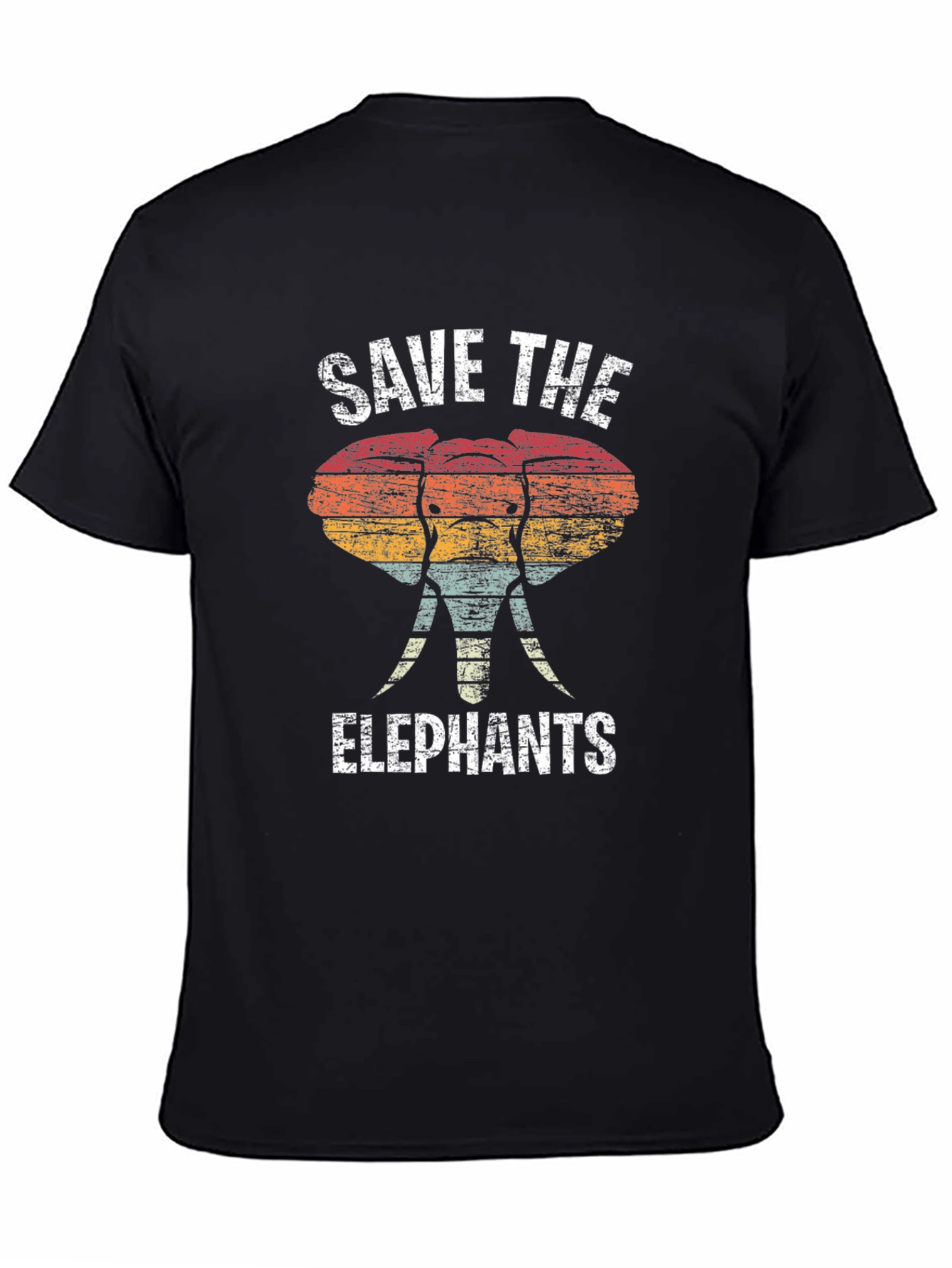 Save the Elephants Retro T-Shirt