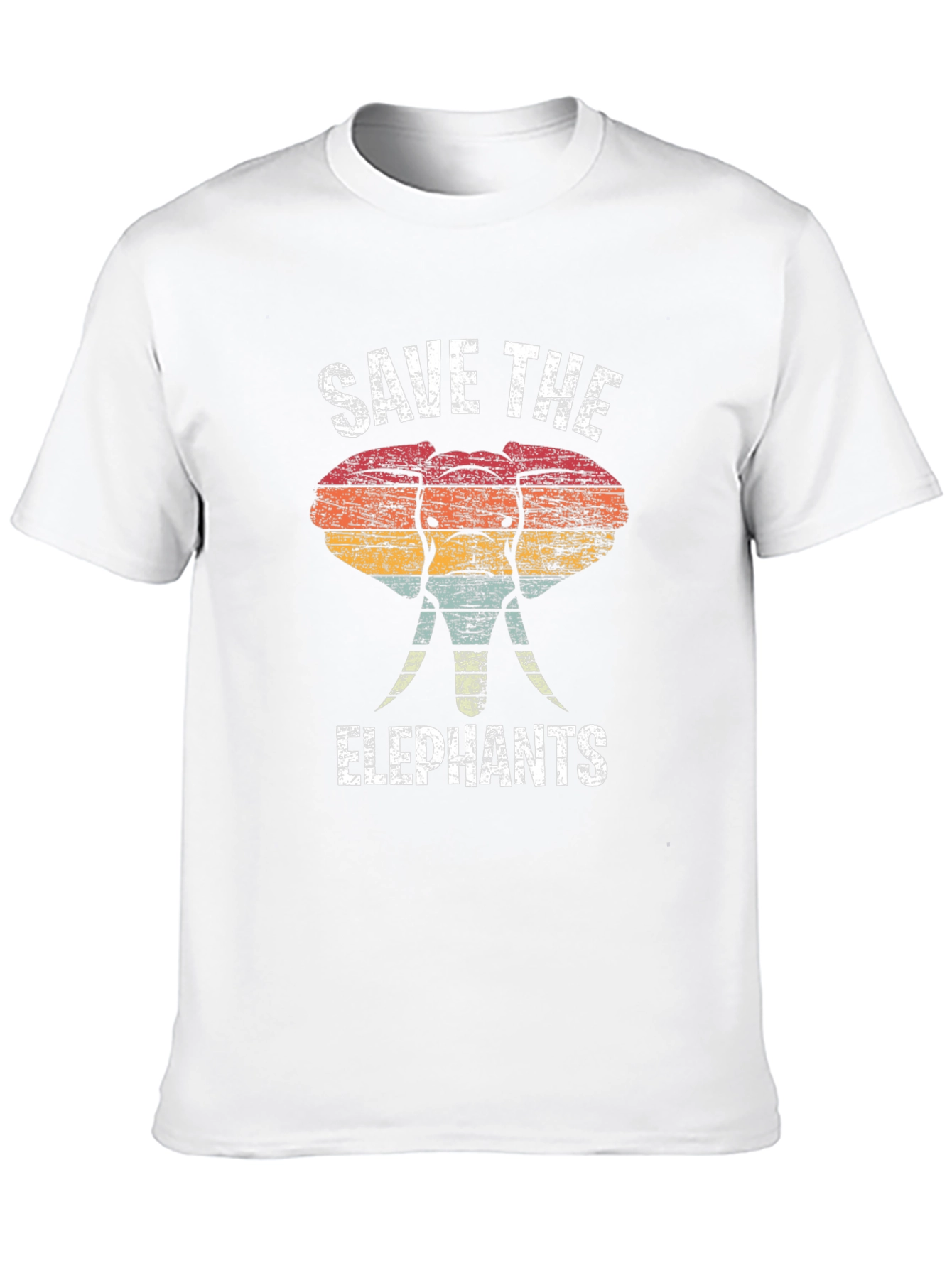 Save the Elephants Retro T-Shirt
