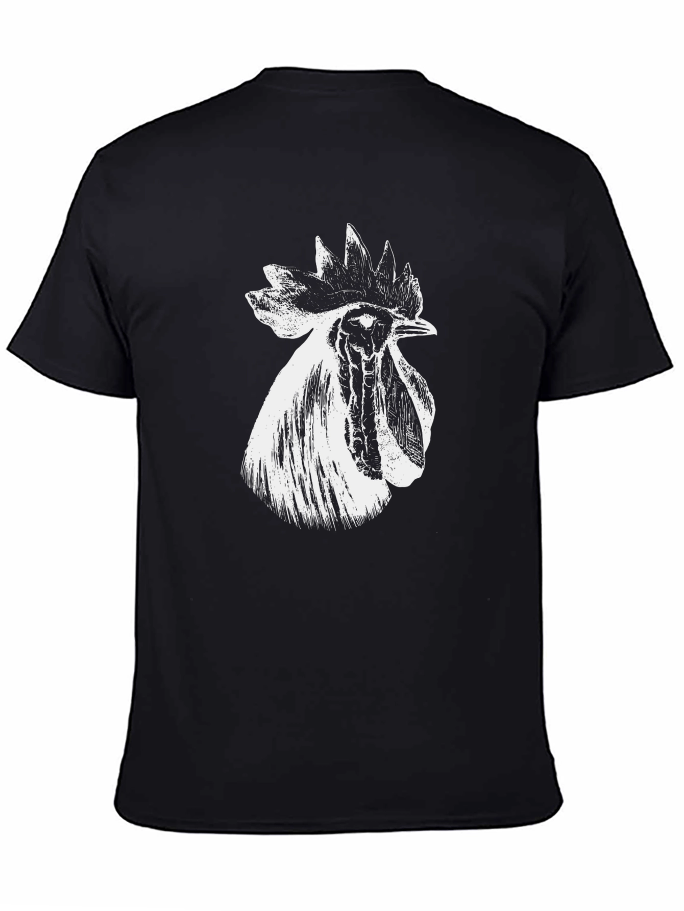 Rooster Graphic Black T-Shirt - Bold Farm Style