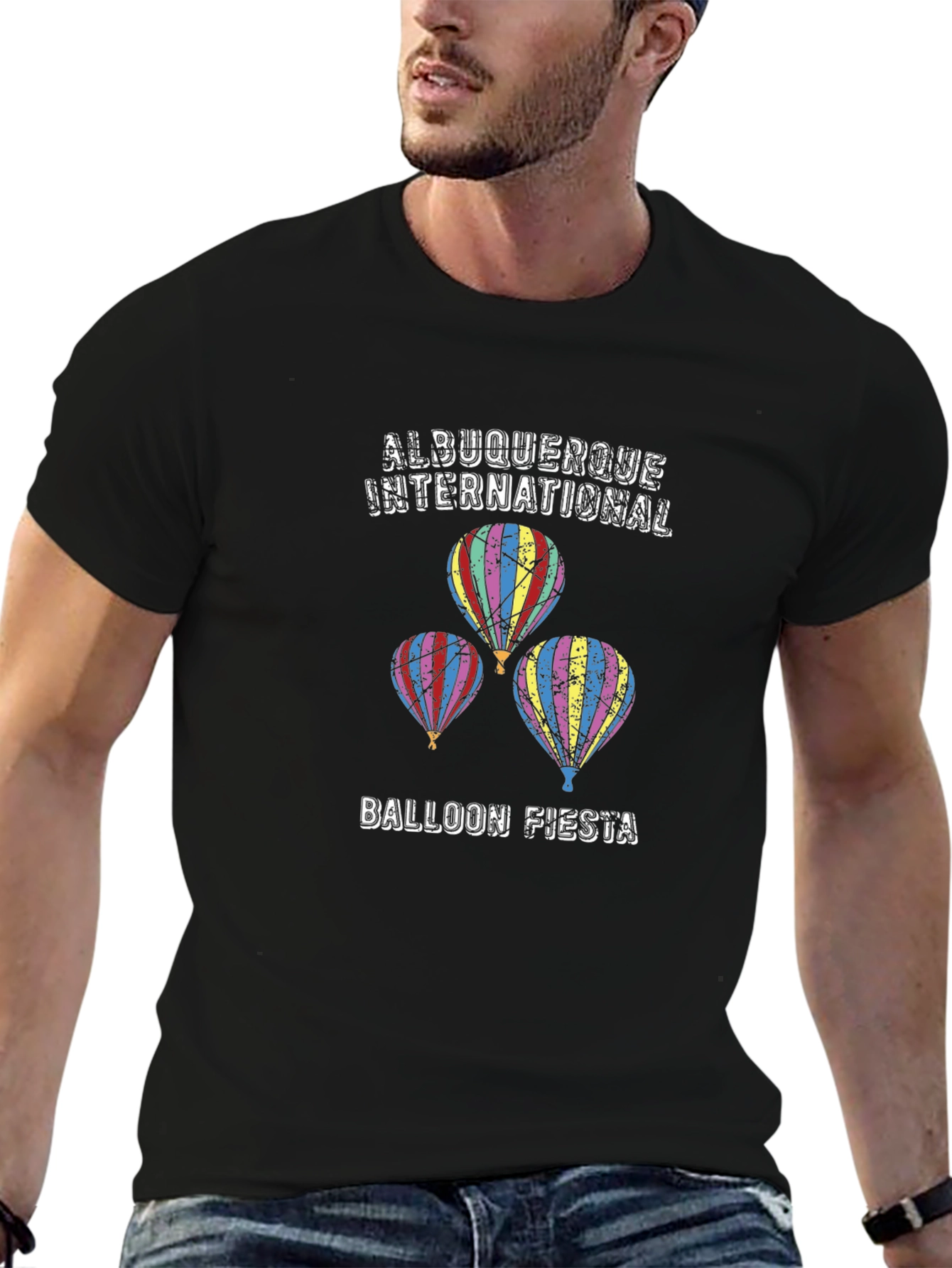 Albuquerque Balloon Fiesta Black T-Shirt