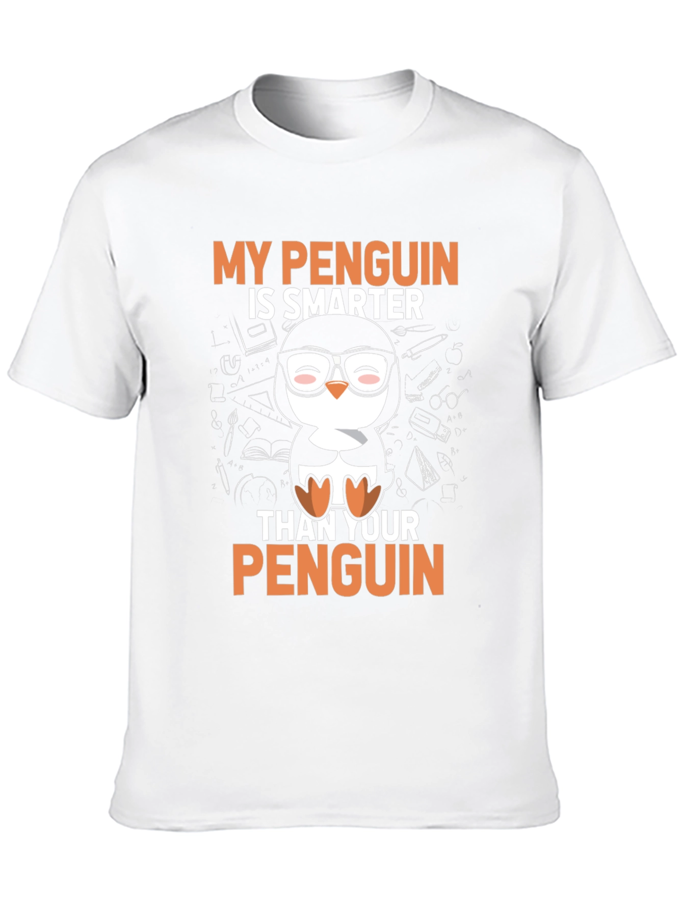 Smarter Penguin Graphic T-Shirt - Black