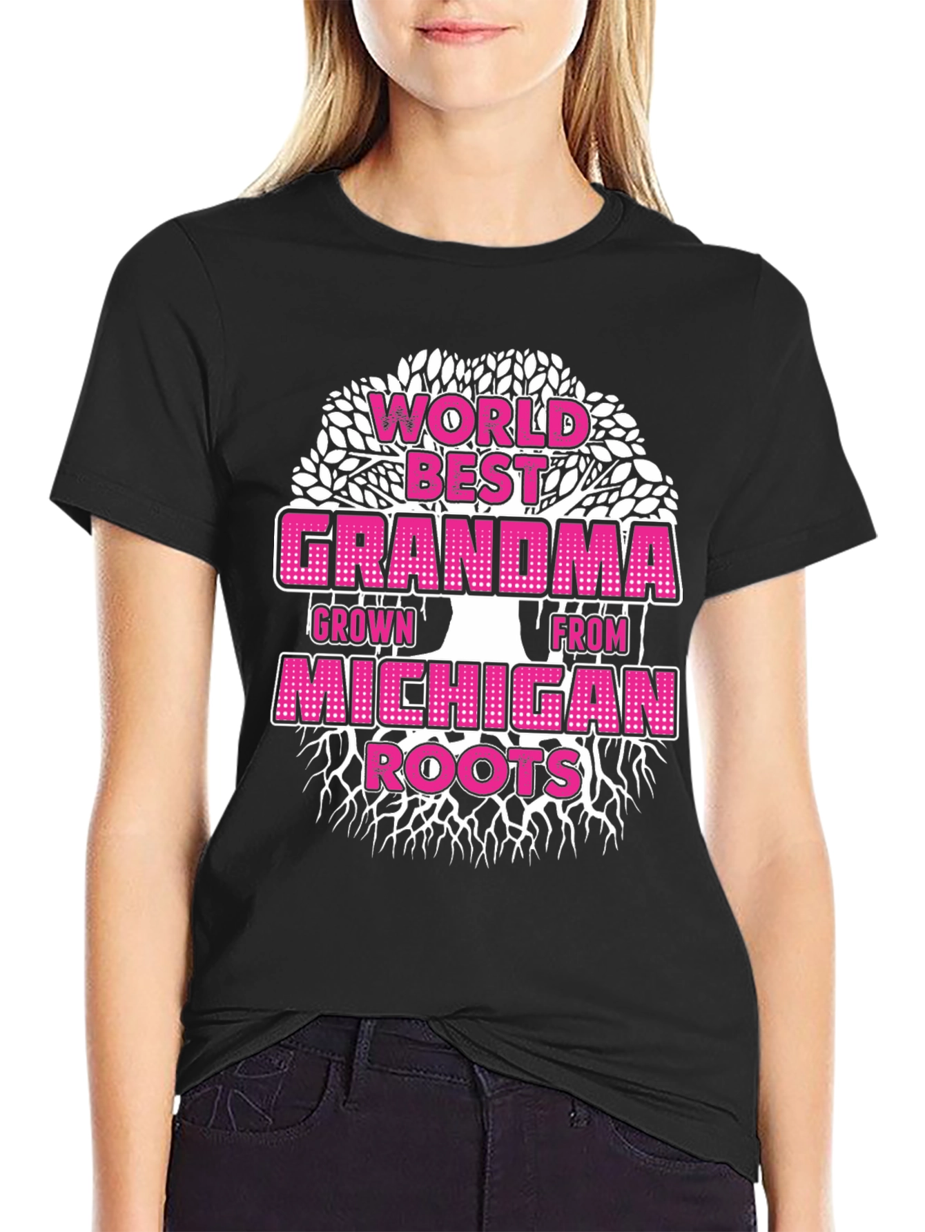 Worlds Best Michigan Grandma T-Shirt