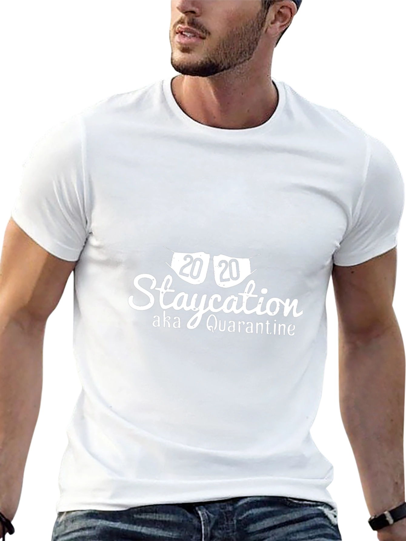 2020 Staycation Quarantine Graphic Tee