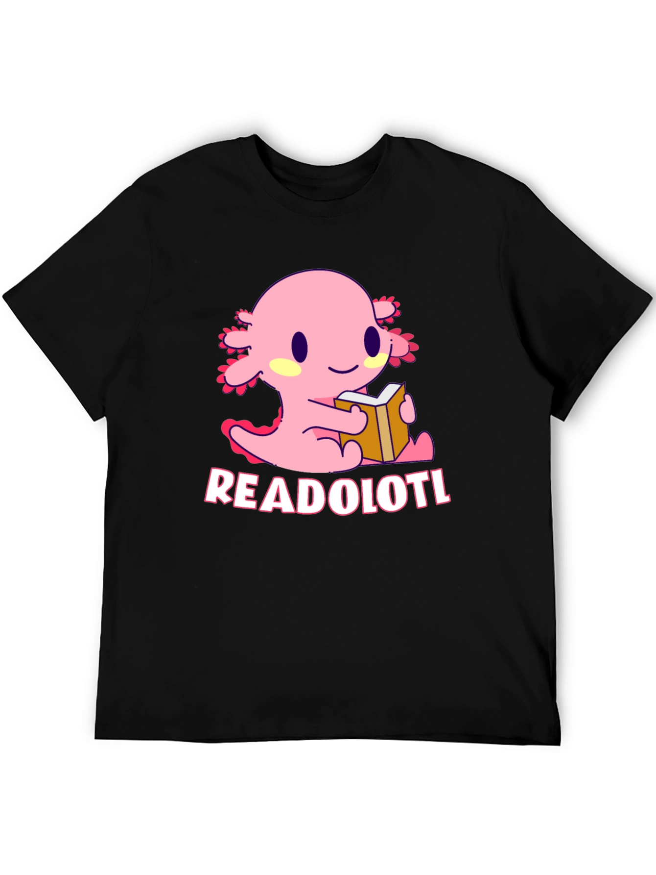 Readolotl T-Shirt - Cute Axolotl Reading Tee