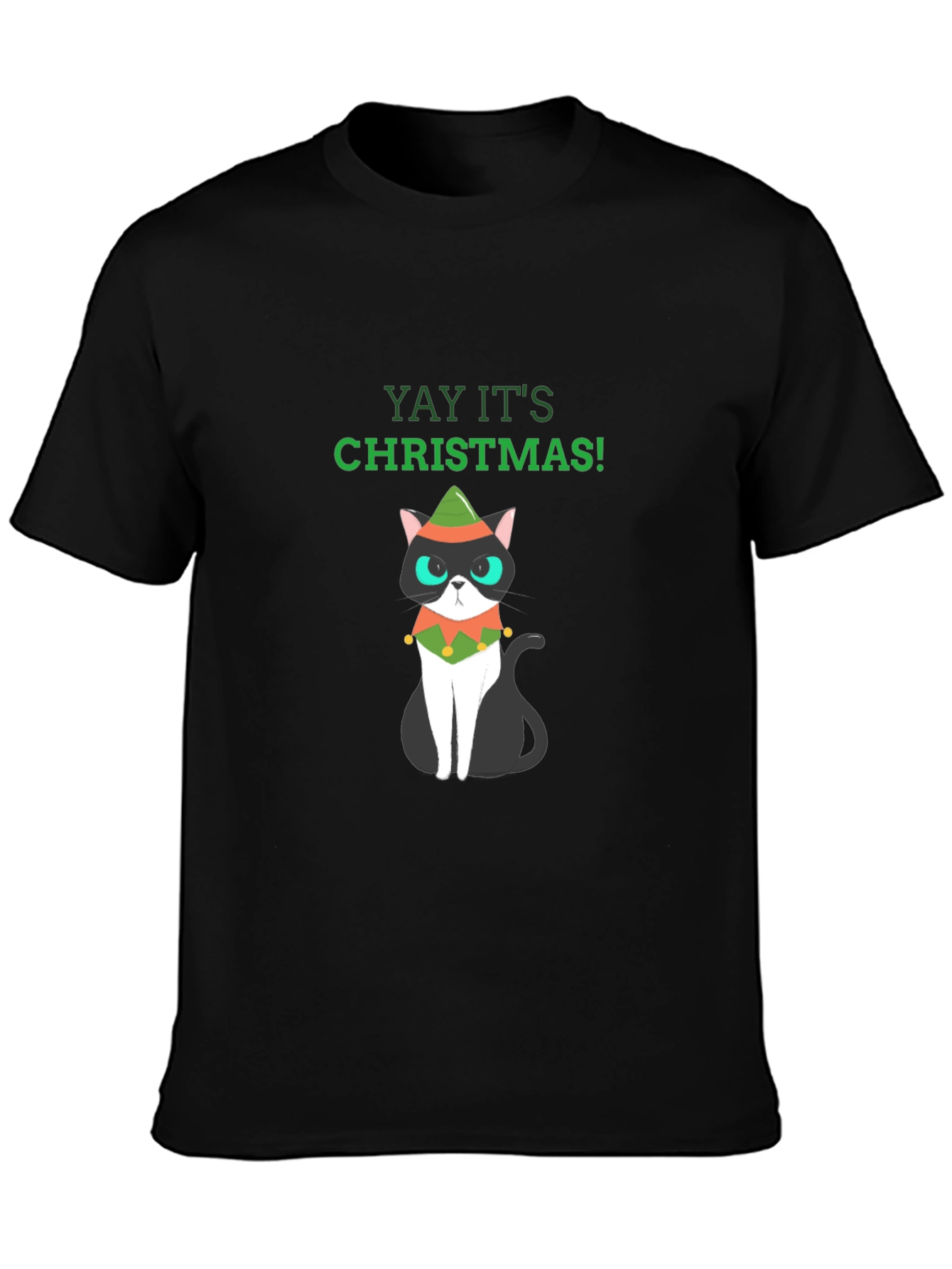 Christmas Cat T-Shirt - Holiday Fun