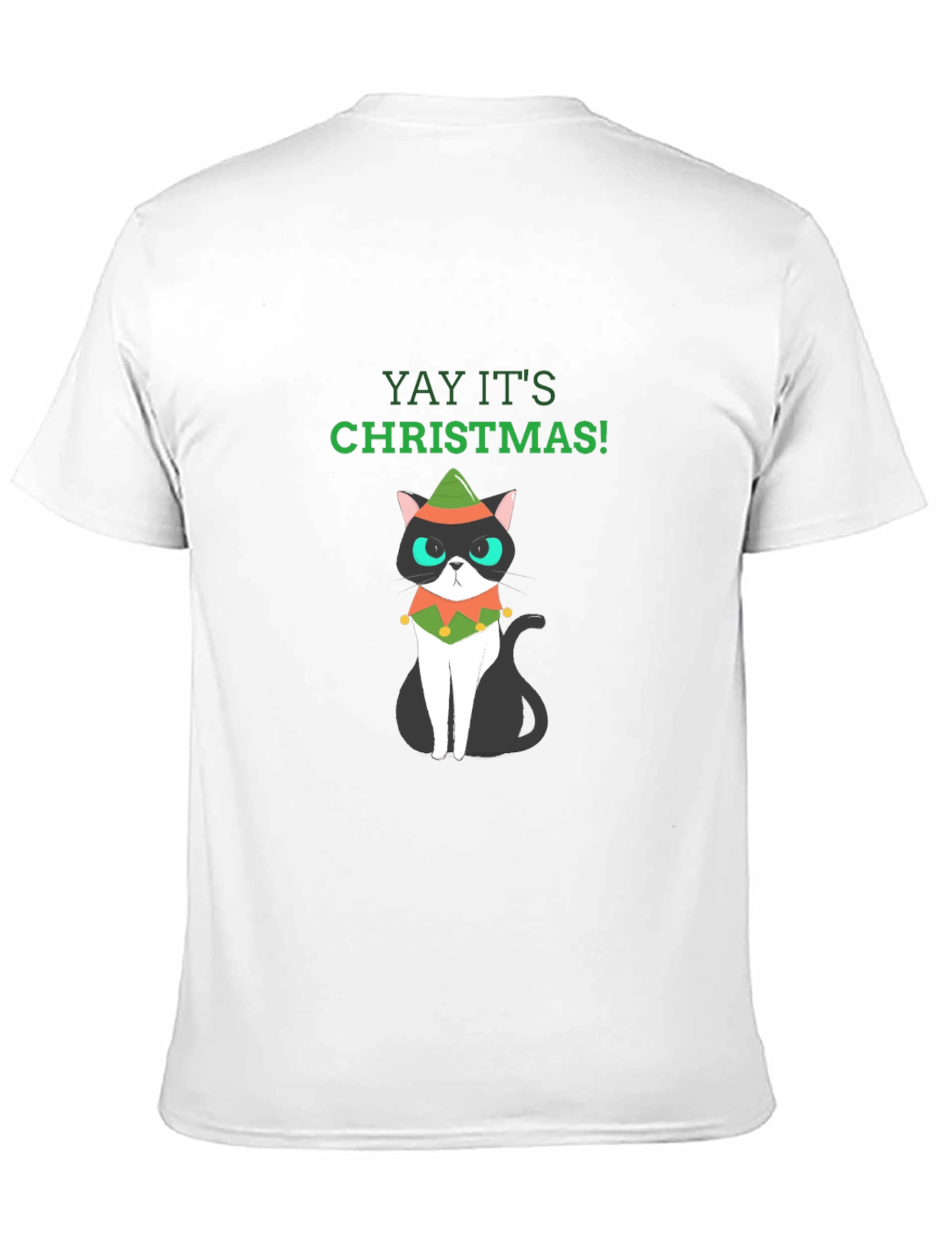 Christmas Cat T-Shirt - Holiday Fun