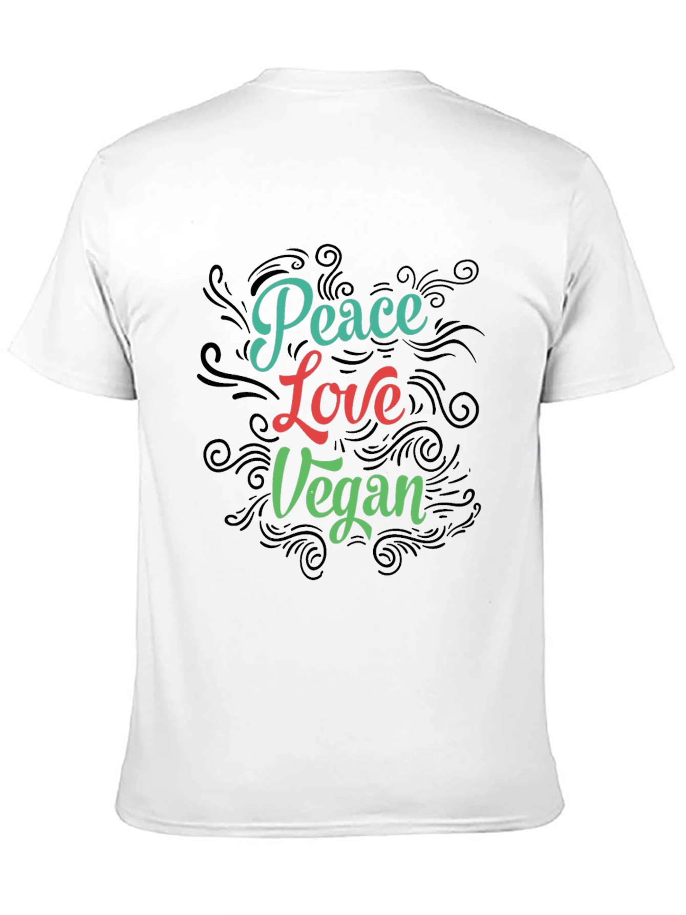 Peace Love Vegan Graphic T-Shirt