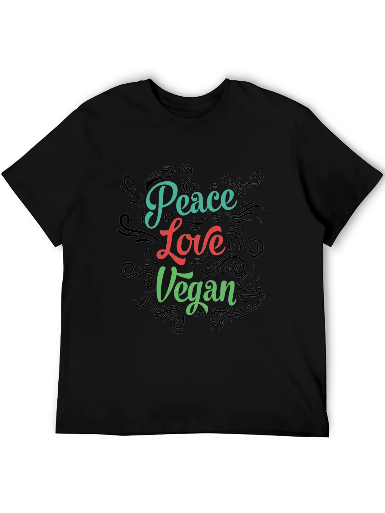 Peace Love Vegan Graphic T-Shirt
