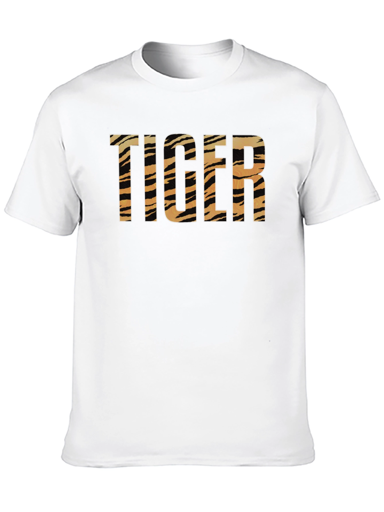 Tiger Print Graphic T-Shirt