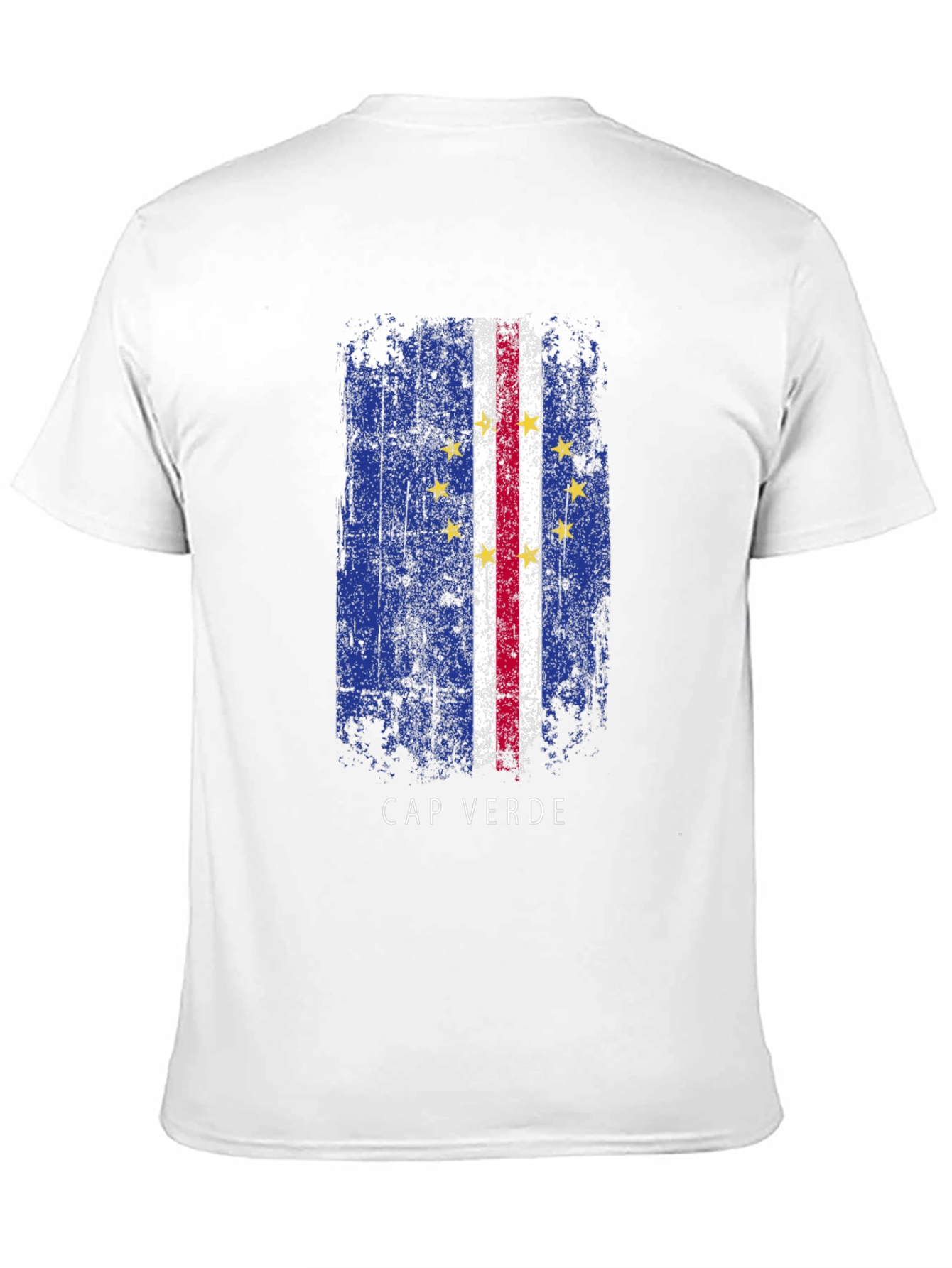 Cape Verde Flag T-Shirt - Distressed Design