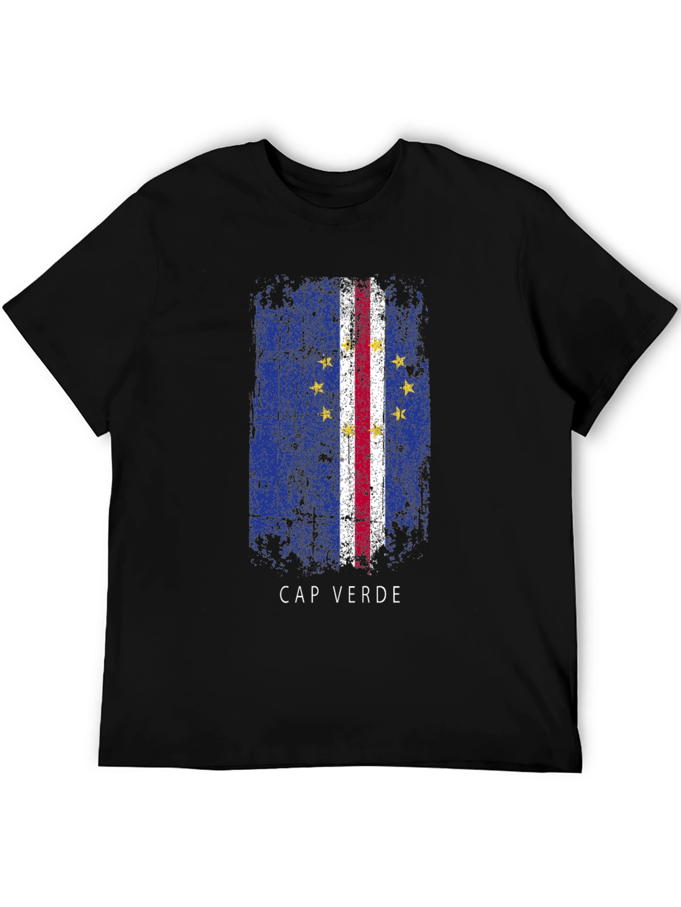Cape Verde Flag T-Shirt - Distressed Design