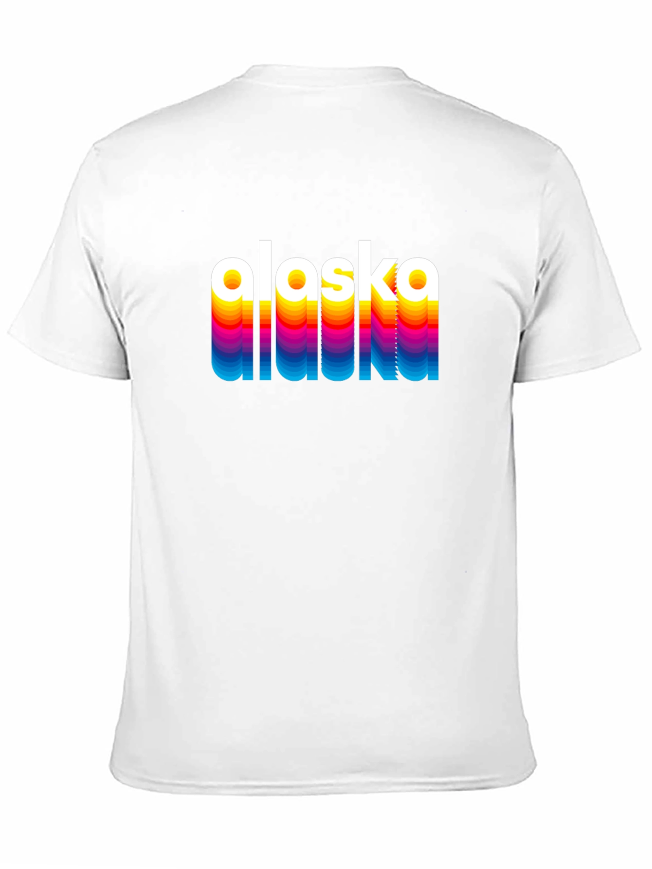 Retro Alaska Graphic Tee - Black Crew Neck