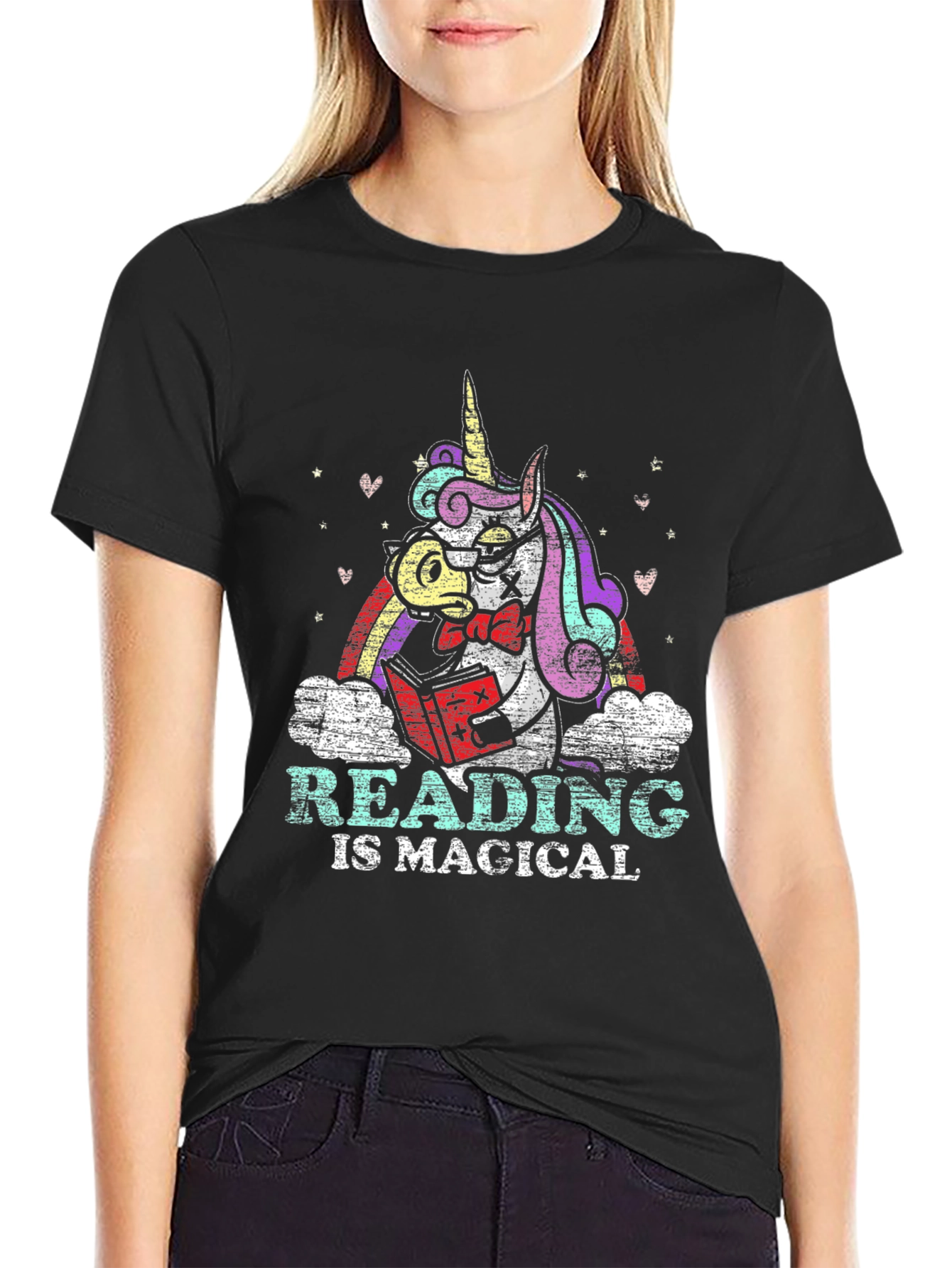 Magical Reading Unicorn Graphic Tee