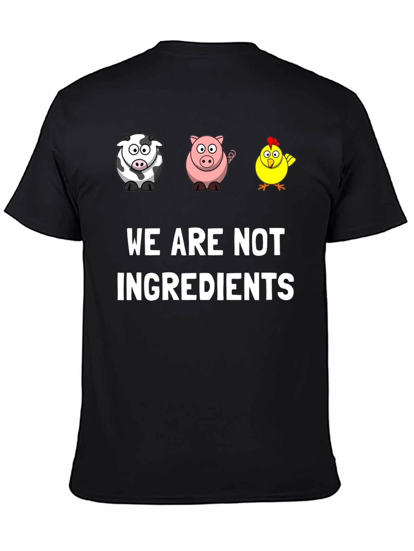 Vegan Graphic Tee - We Are Not Ingredients