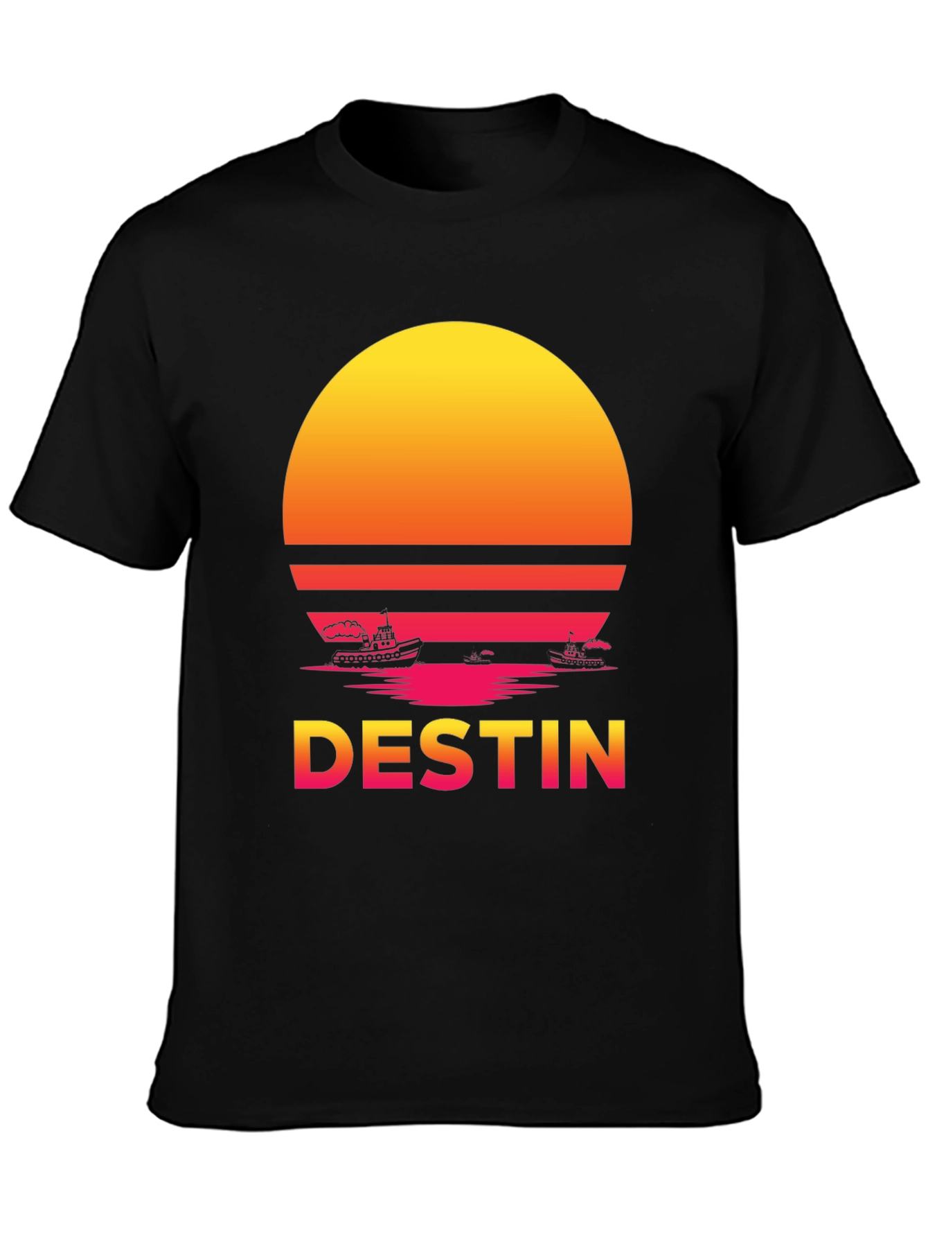 Destin Sunset T-Shirt - Retro Graphic Tee