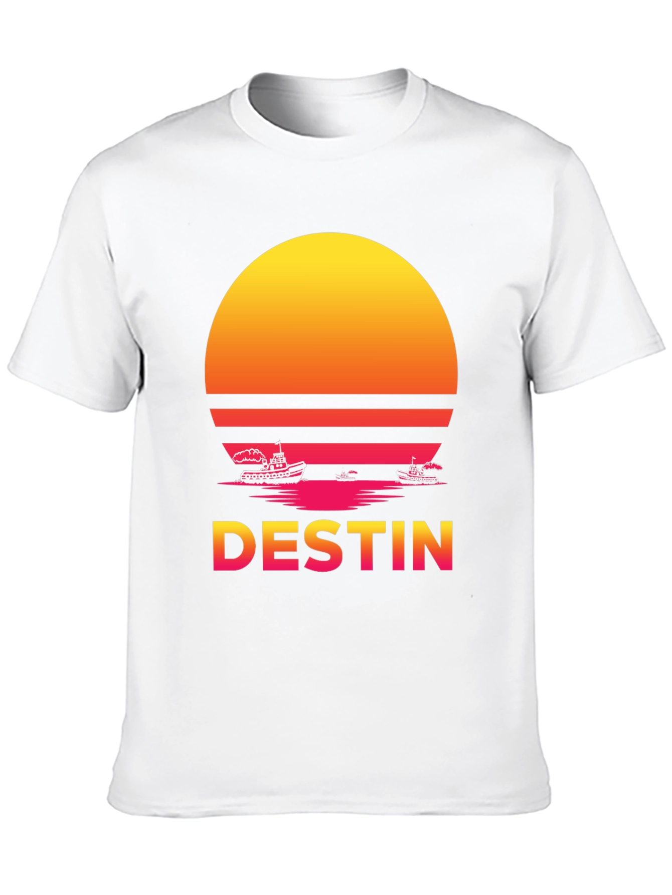 Destin Sunset T-Shirt - Retro Graphic Tee