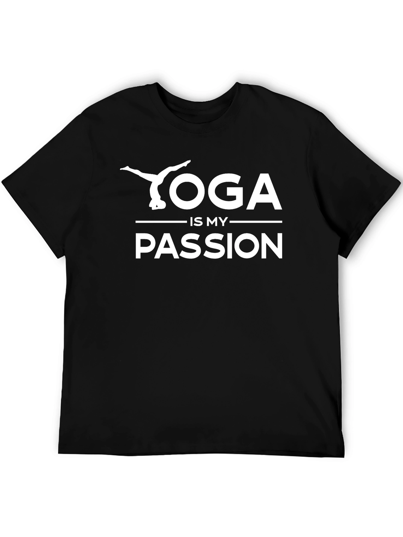 Yoga is My Passion Black T-Shirt