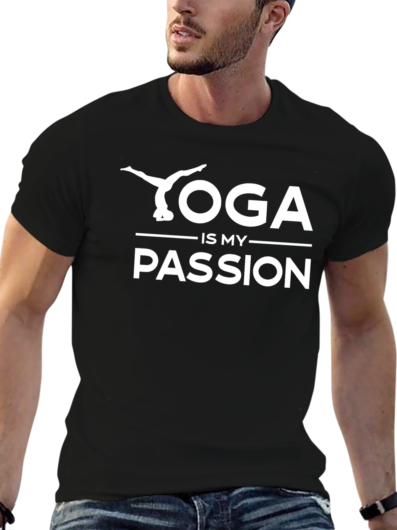 Yoga is My Passion Black T-Shirt