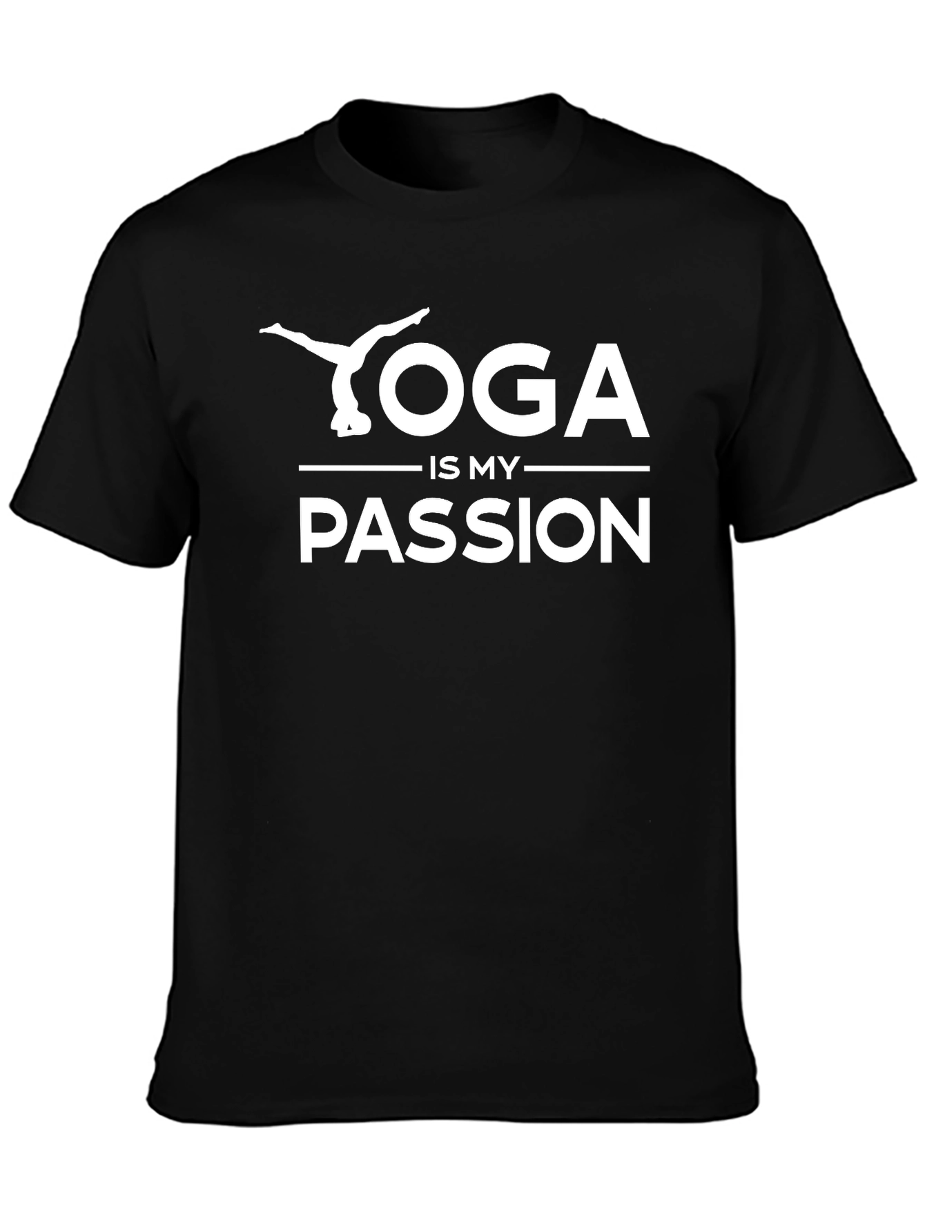 Yoga is My Passion Black T-Shirt