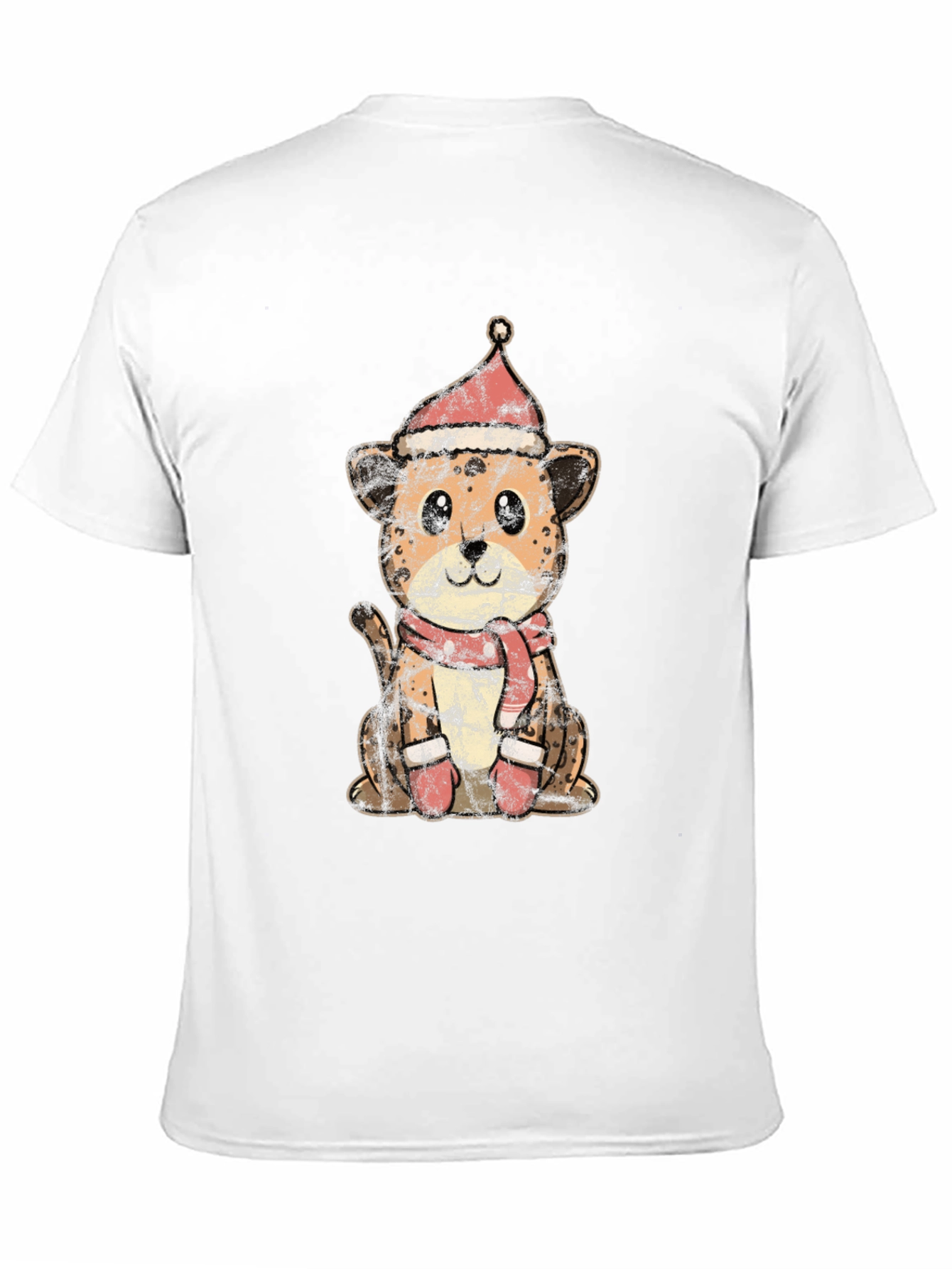 Festive Cheetah Christmas Graphic Tee