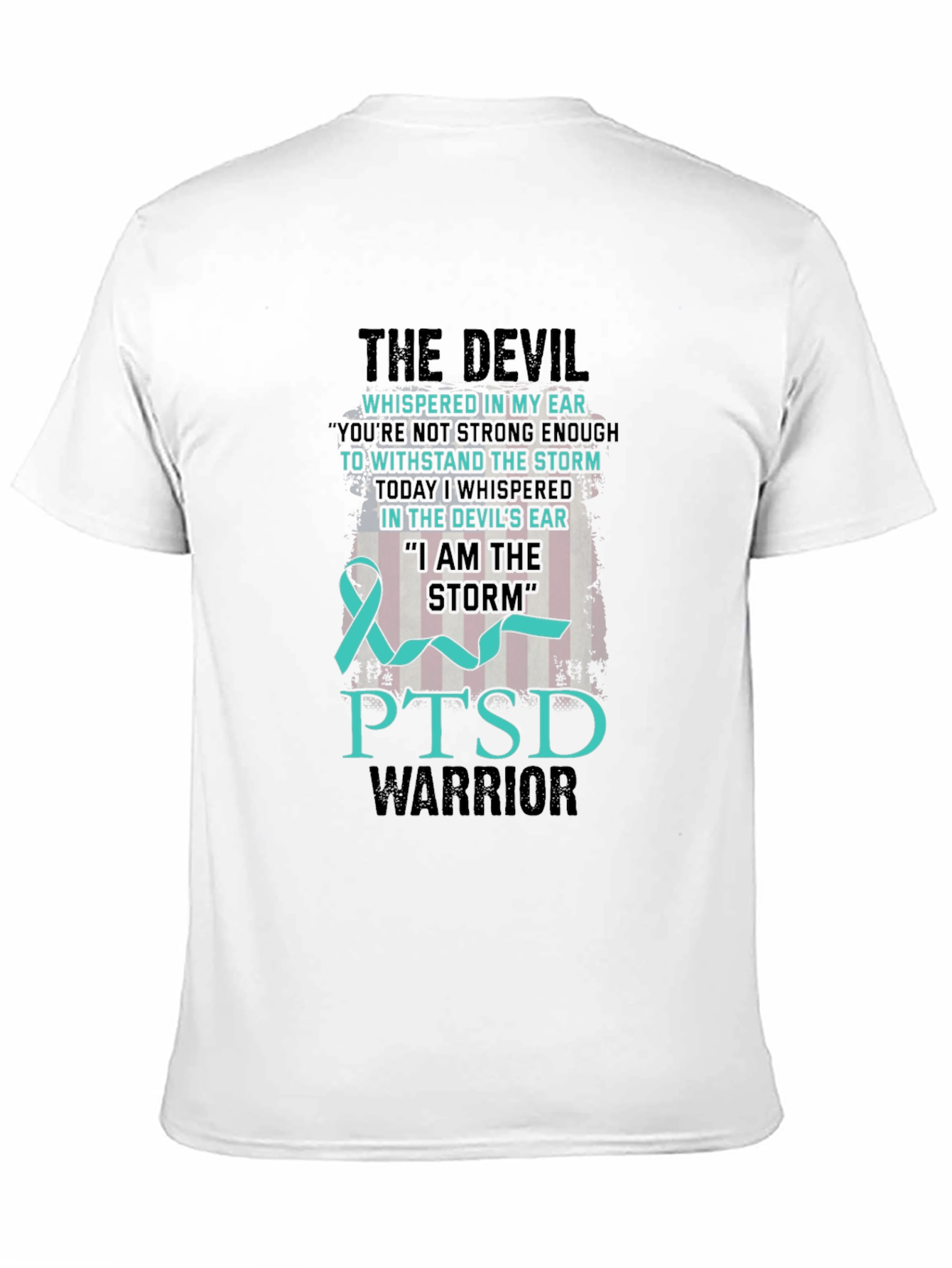 PTSD Warrior T-Shirt: Devil & Storm Design