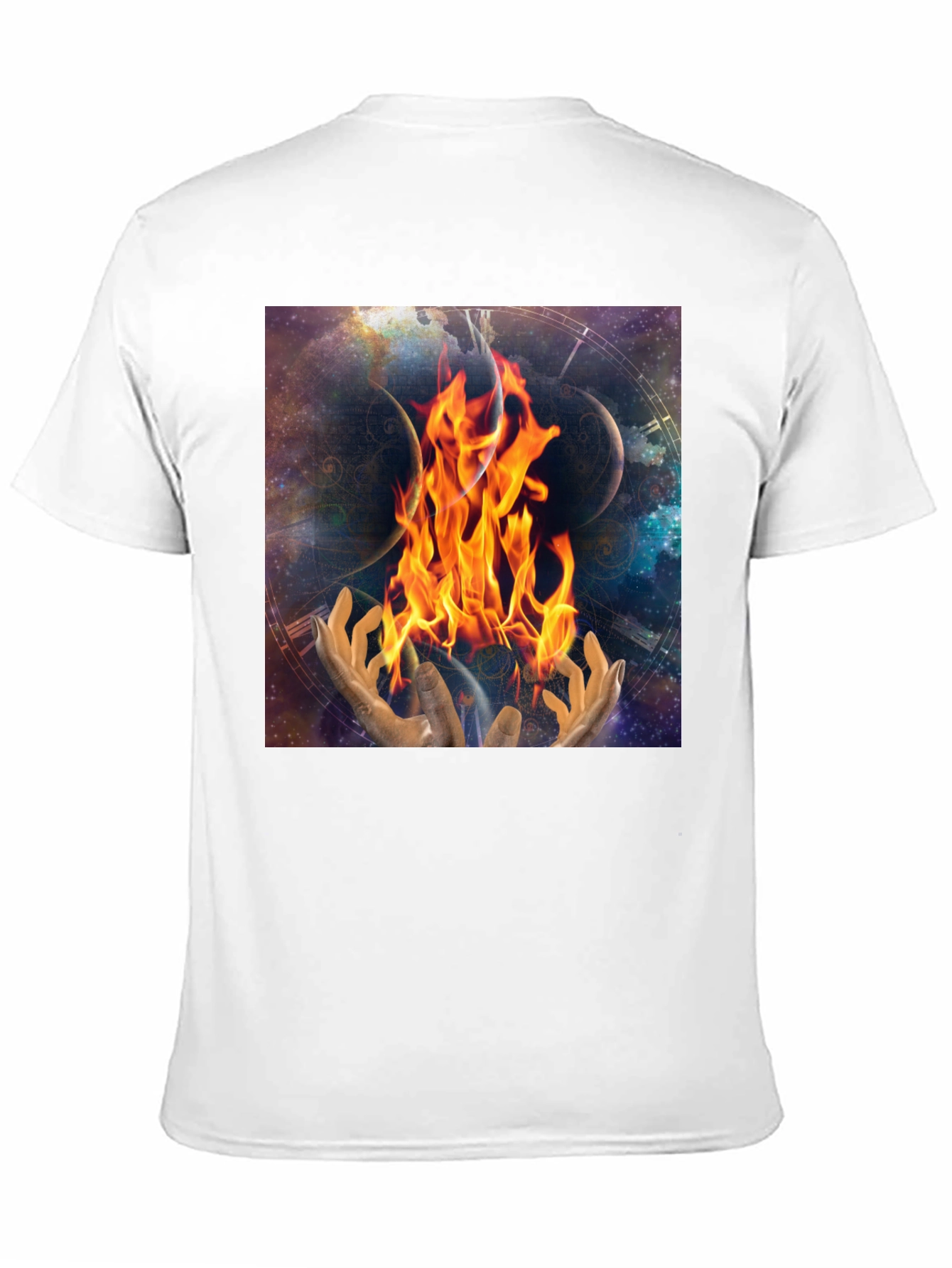 Cosmic Fire Black T-Shirt