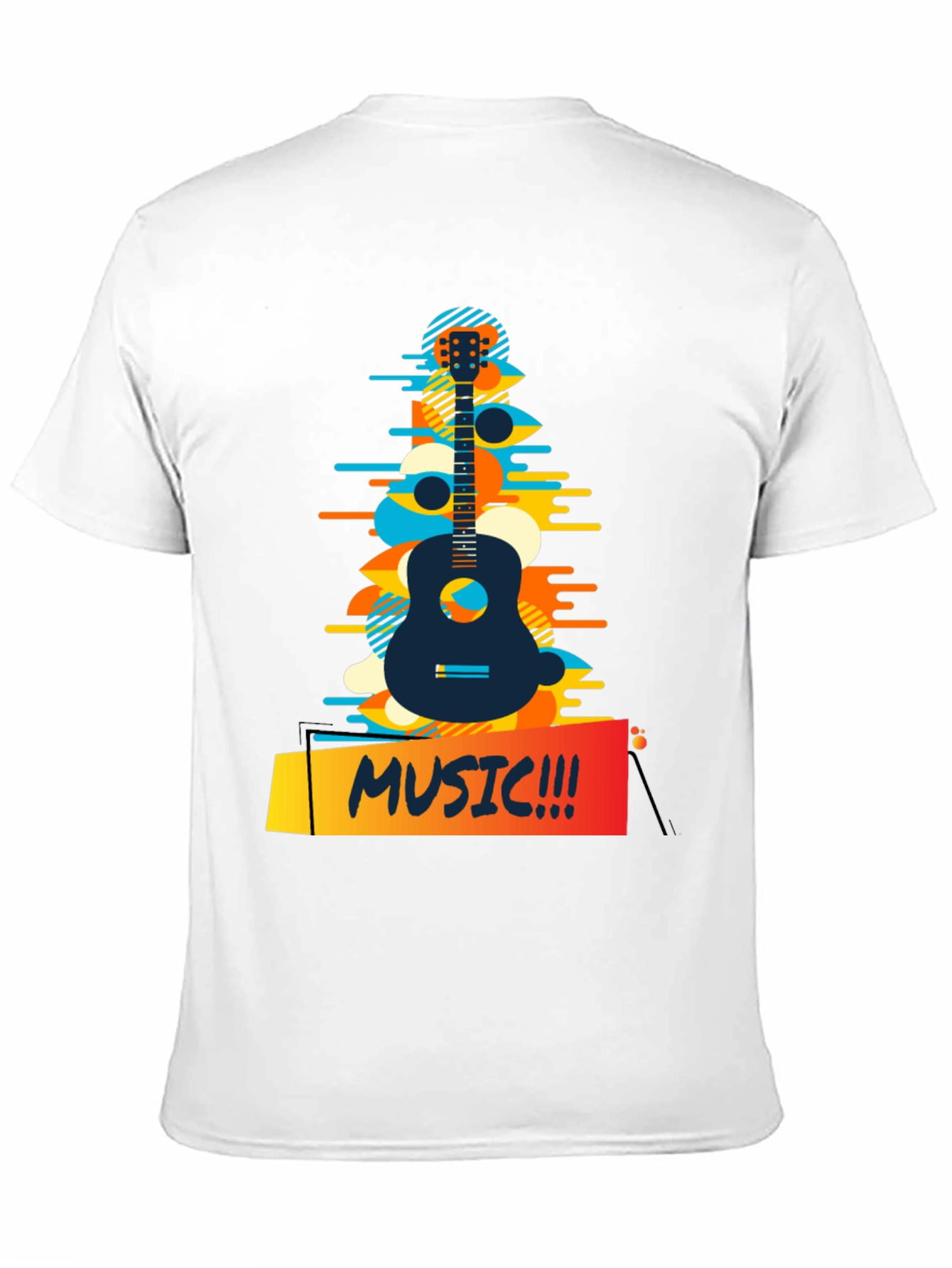 Music Guitar Graphic T-Shirt - Casual Style