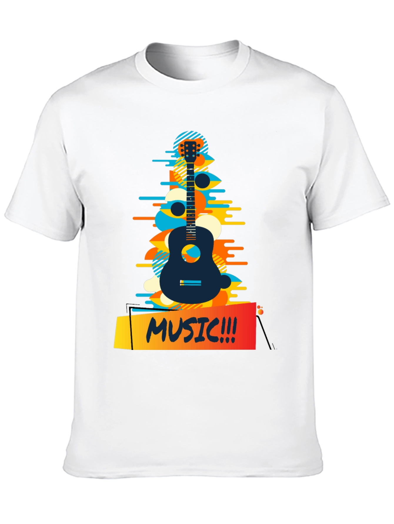 Music Guitar Graphic T-Shirt - Casual Style
