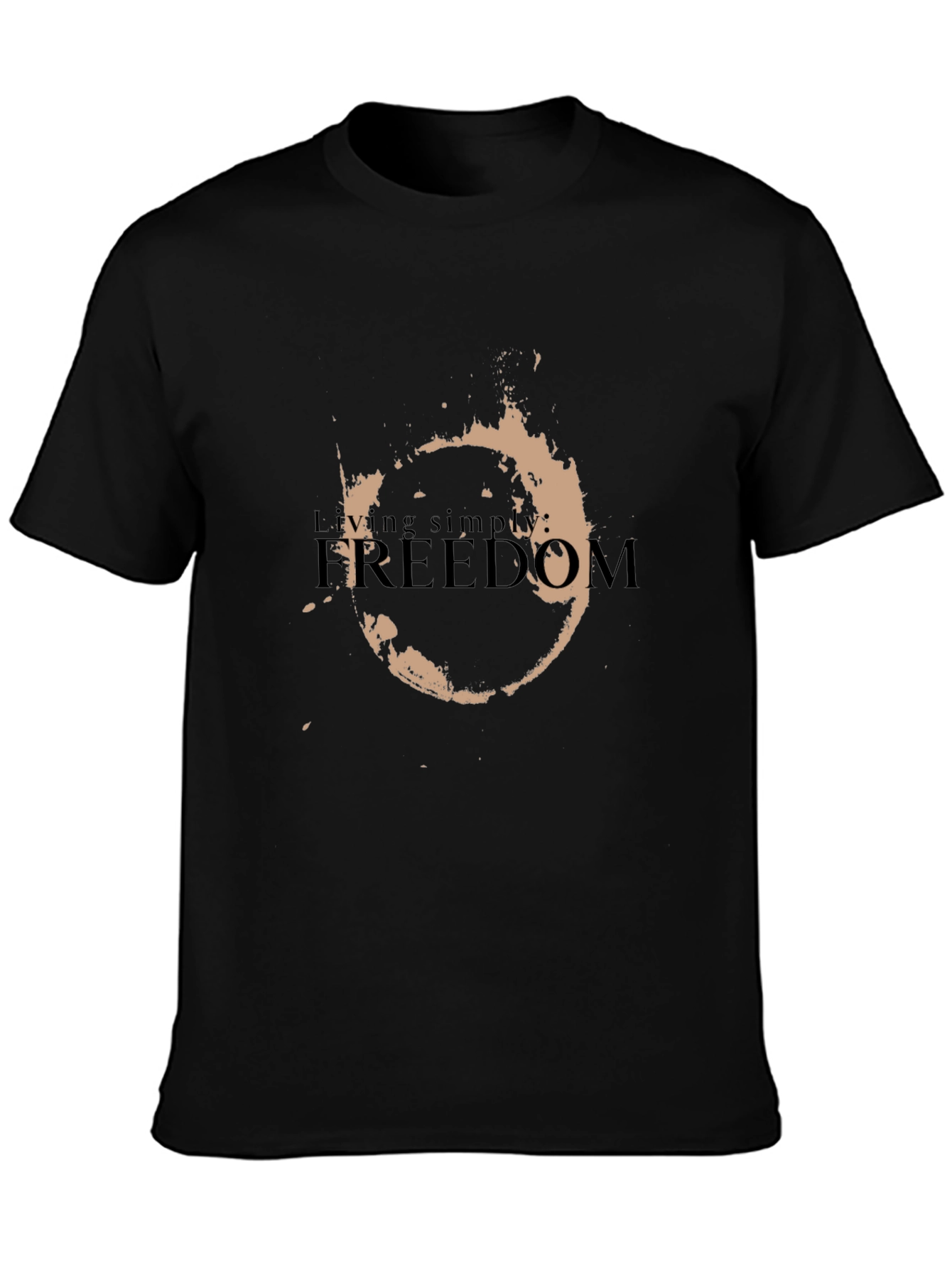 Freedom Graphic Black T-Shirt
