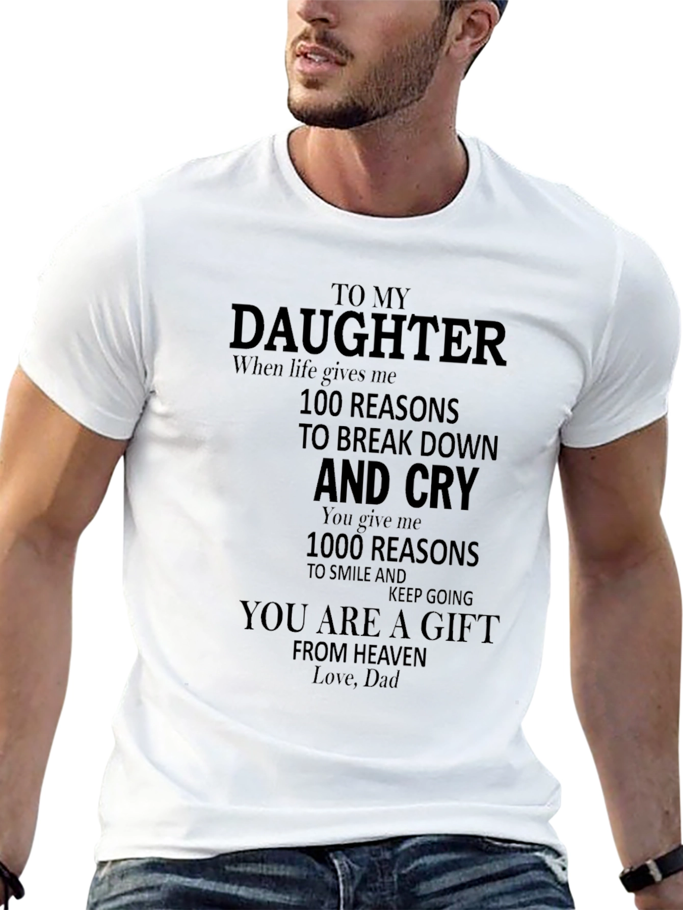 To My Daughter Graphic Tee - Dad Gift