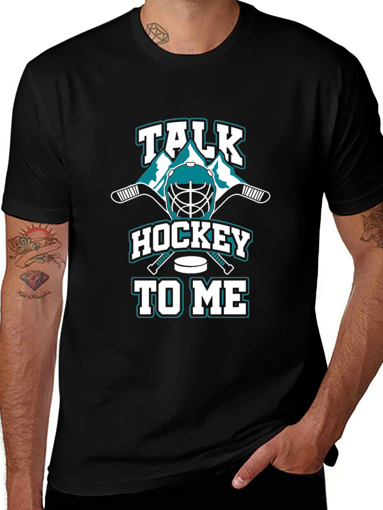 Talk Hockey To Me Graphic T-Shirt