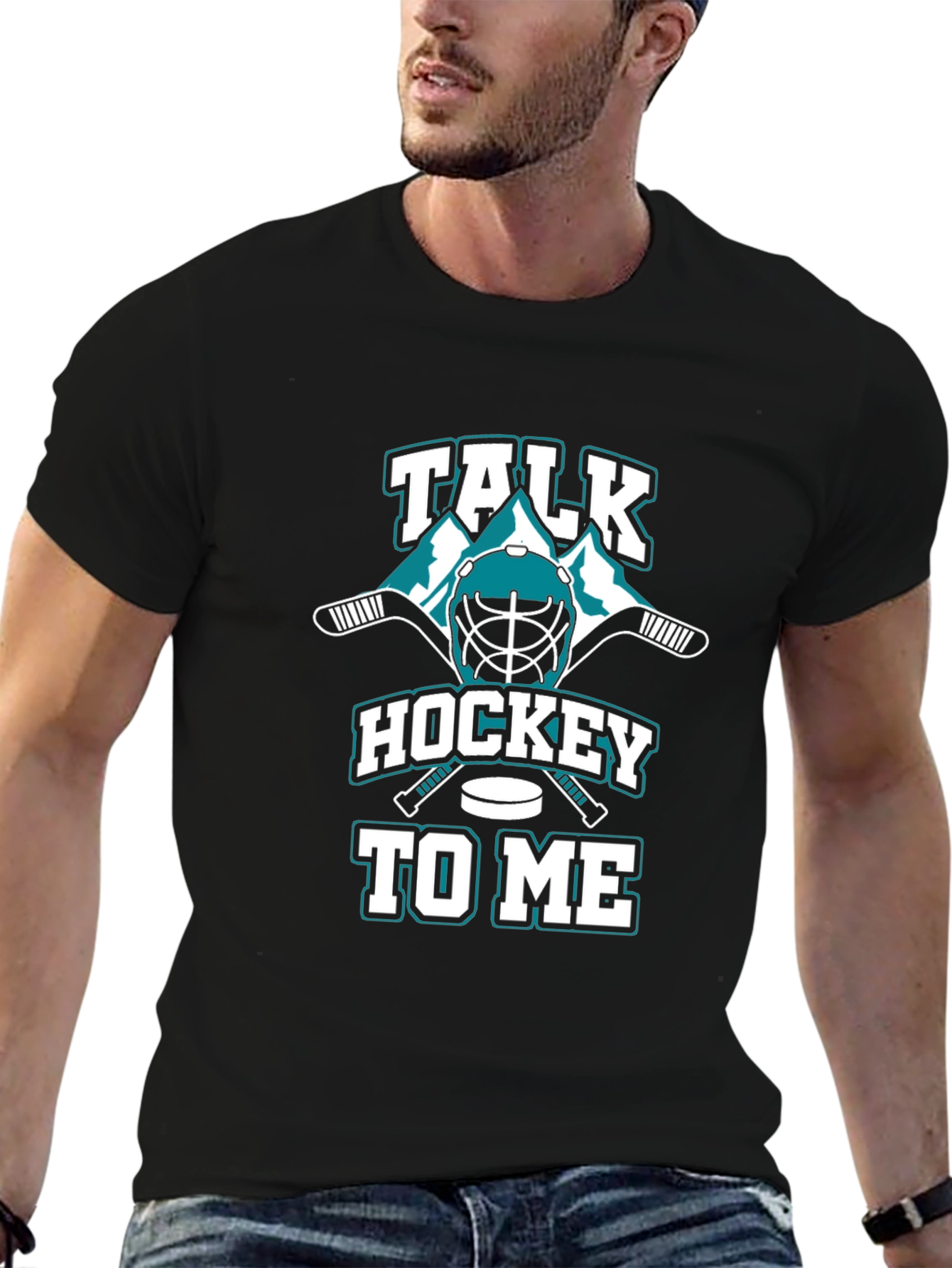 Talk Hockey To Me Graphic T-Shirt