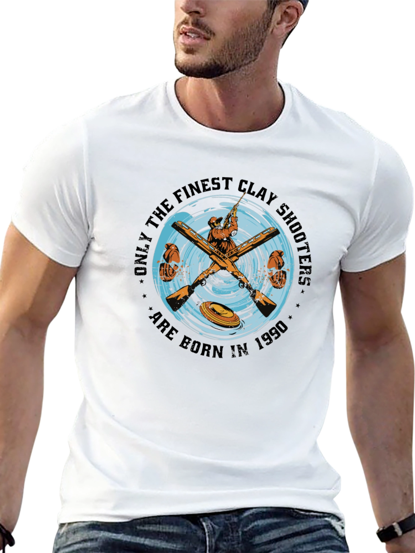 Finest Clay Shooters Born in 1990 T-Shirt