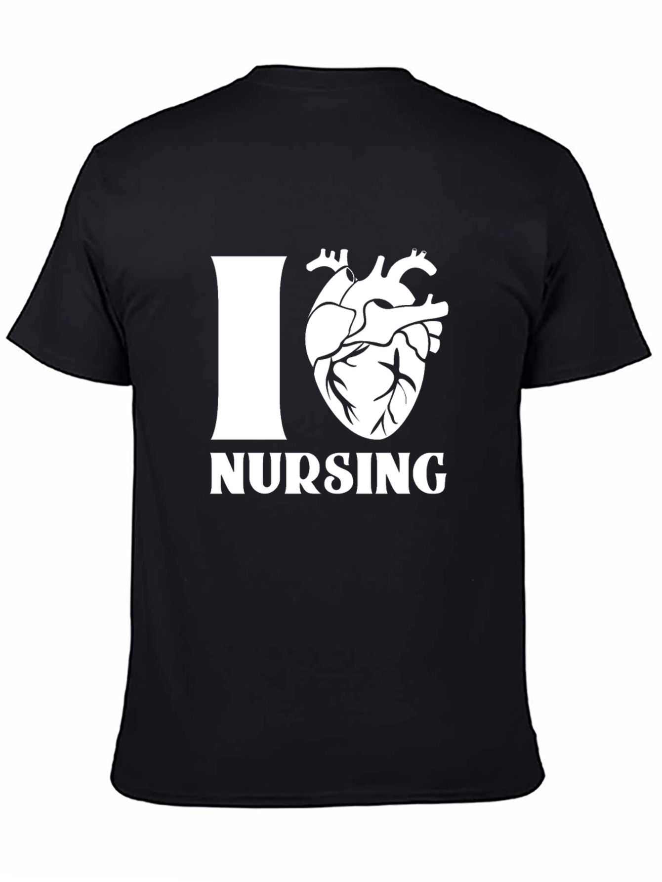 I Heart Nursing Black T-Shirt - Unisex