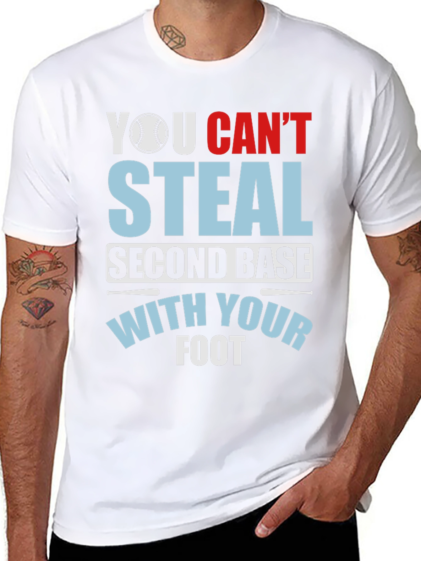 Baseball Steal Second Base T-Shirt