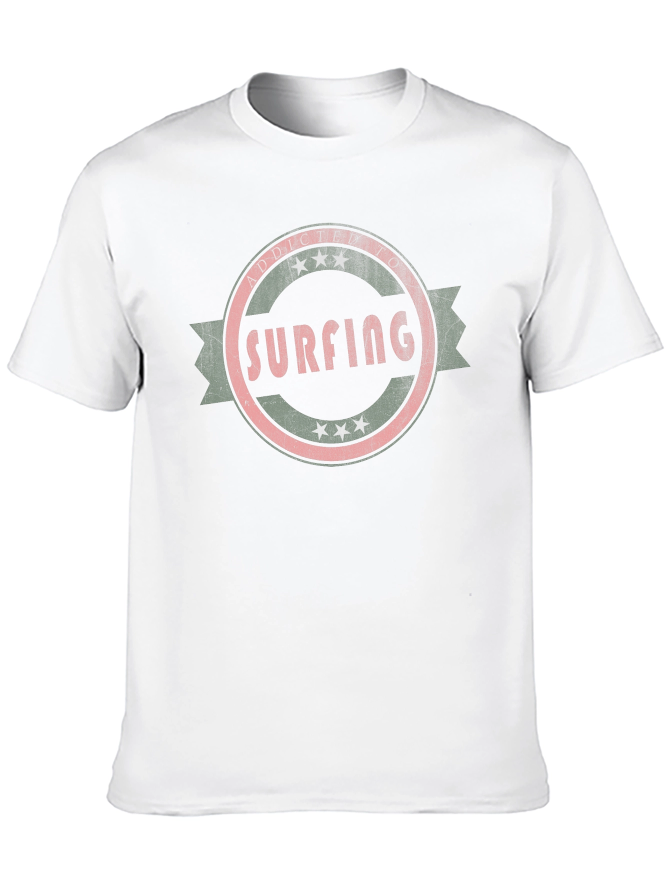 Surfing Addict Black T-Shirt