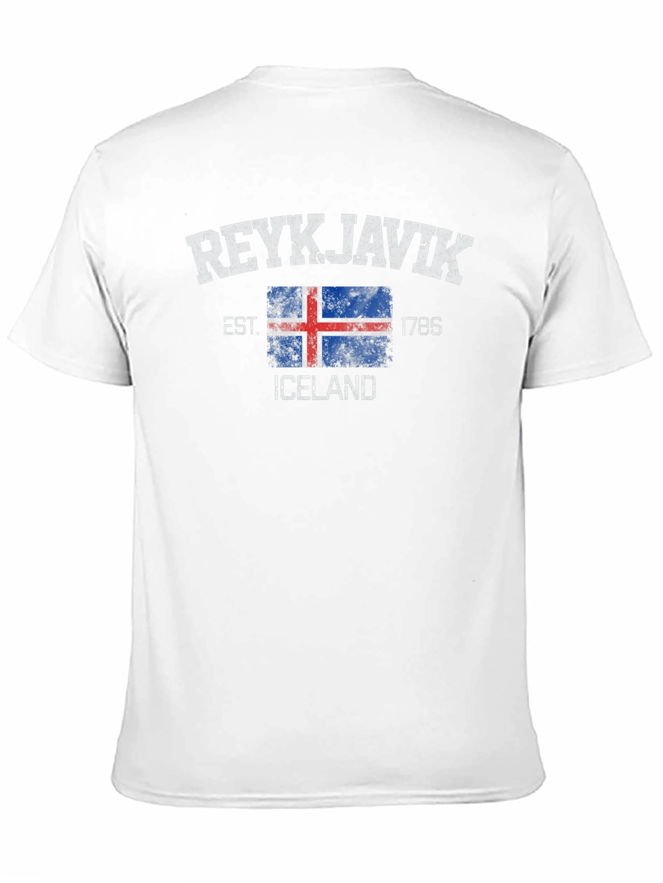Reykjavik Iceland T-Shirt - Est. 1785 - Grunge Style