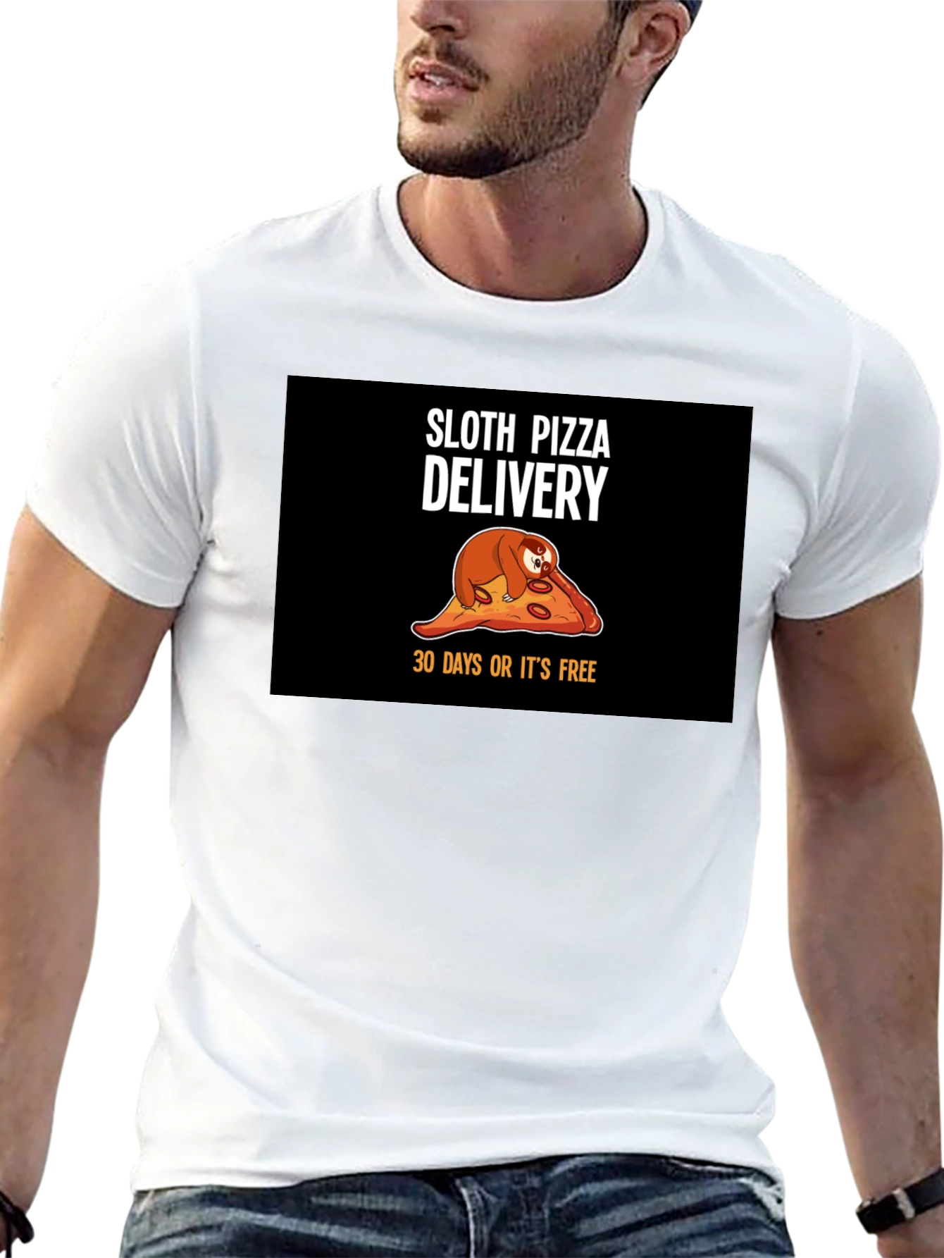 Sloth Pizza Delivery T-Shirt - Funny Unique Design