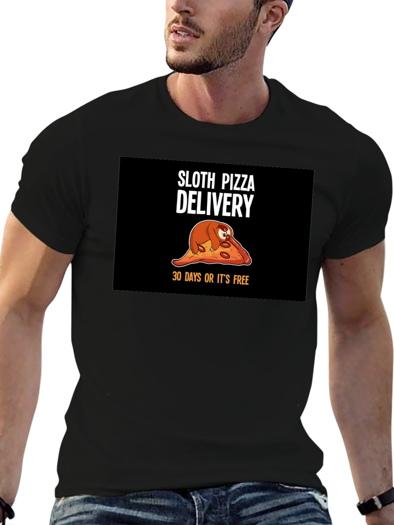 Sloth Pizza Delivery T-Shirt - Funny Unique Design