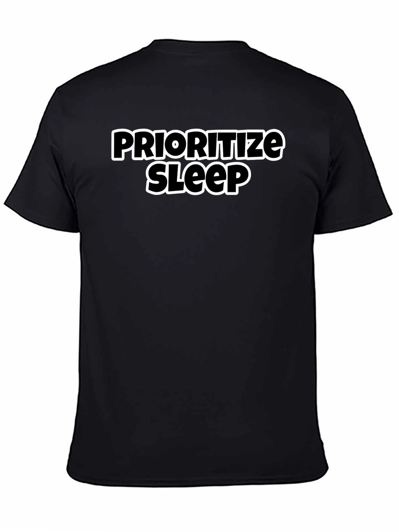 Prioritize Sleep Black Graphic Tee