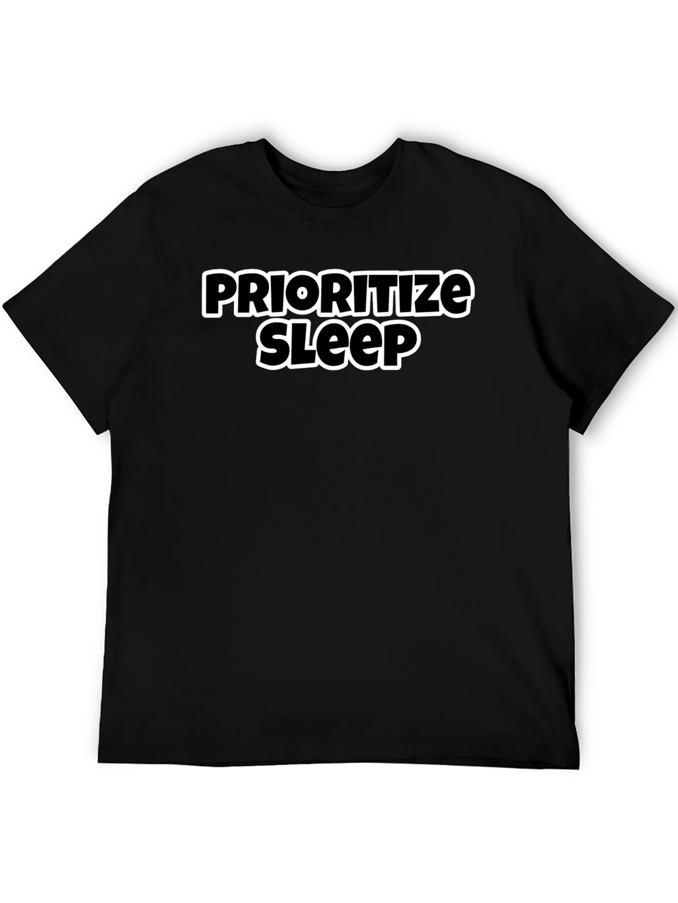 Prioritize Sleep Black Graphic Tee