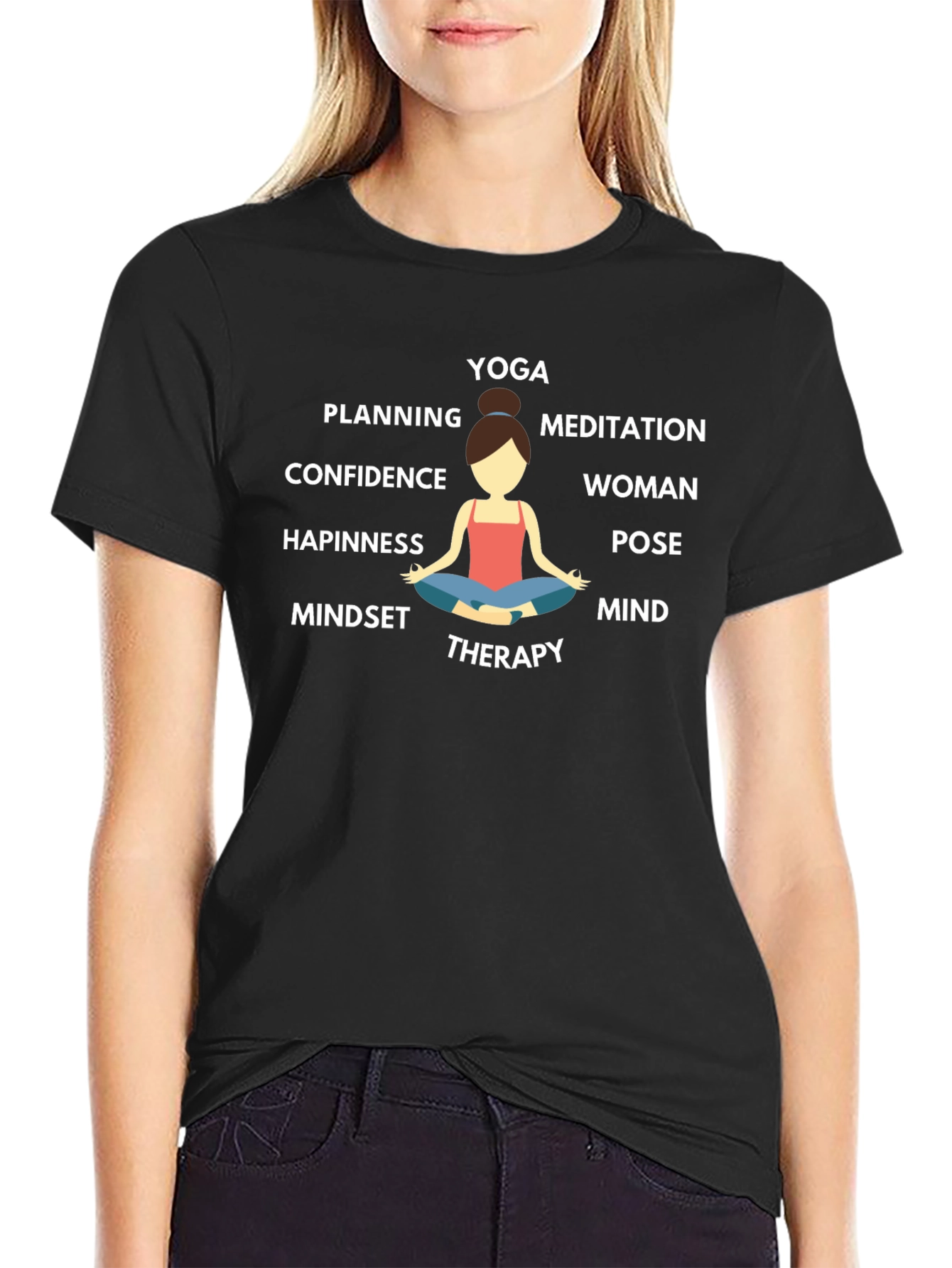 Yoga Woman Meditation T-Shirt