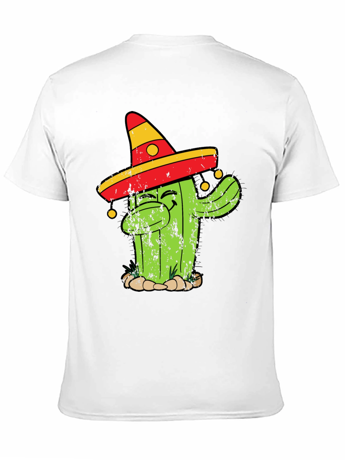 Dabbing Cactus T-Shirt - Mens Black Cotton Tee
