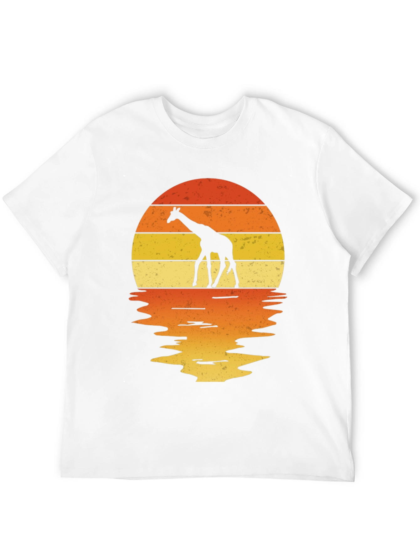Giraffe Sunset Graphic Tee
