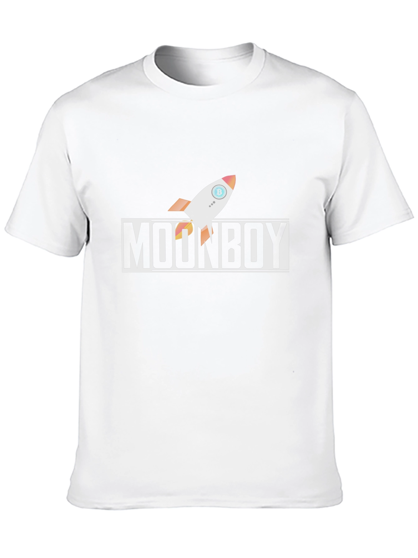 Moonboy Bitcoin Rocket Black T-Shirt