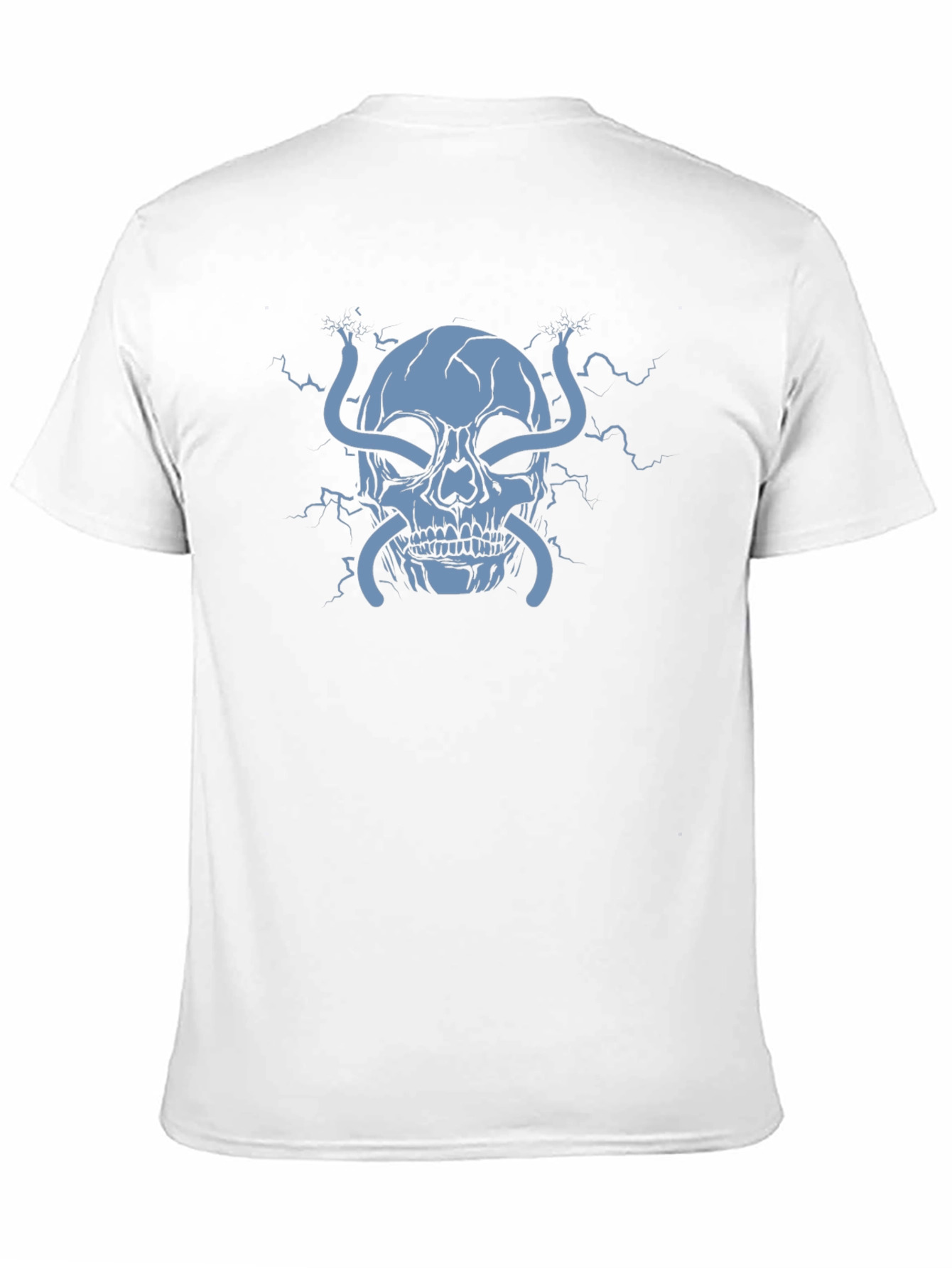 Electric Skull Graphic T-Shirt - Bold Statement Tee