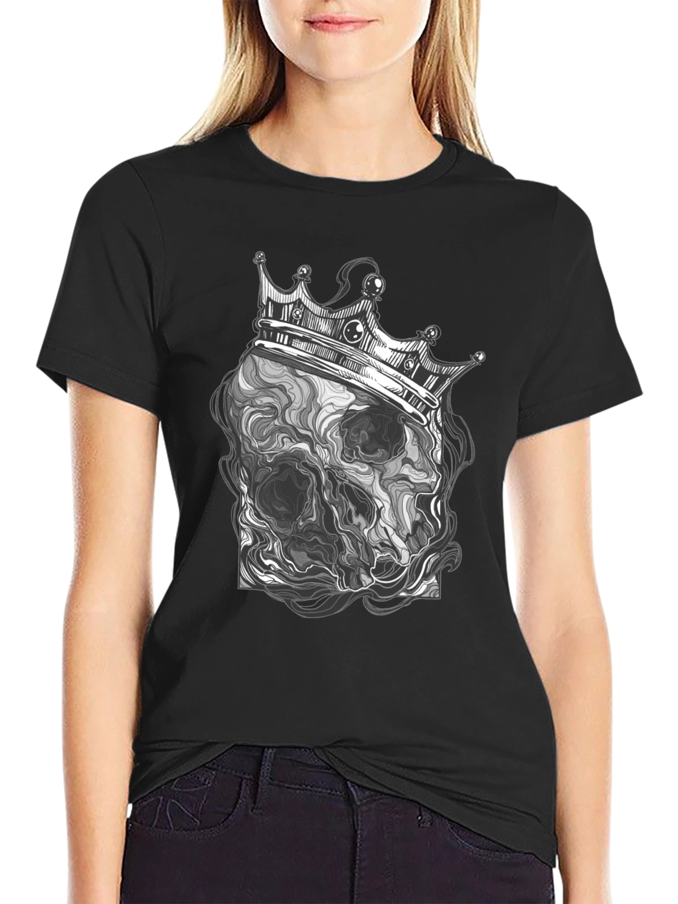 Skull King Graphic Tee - Mens Black T-Shirt