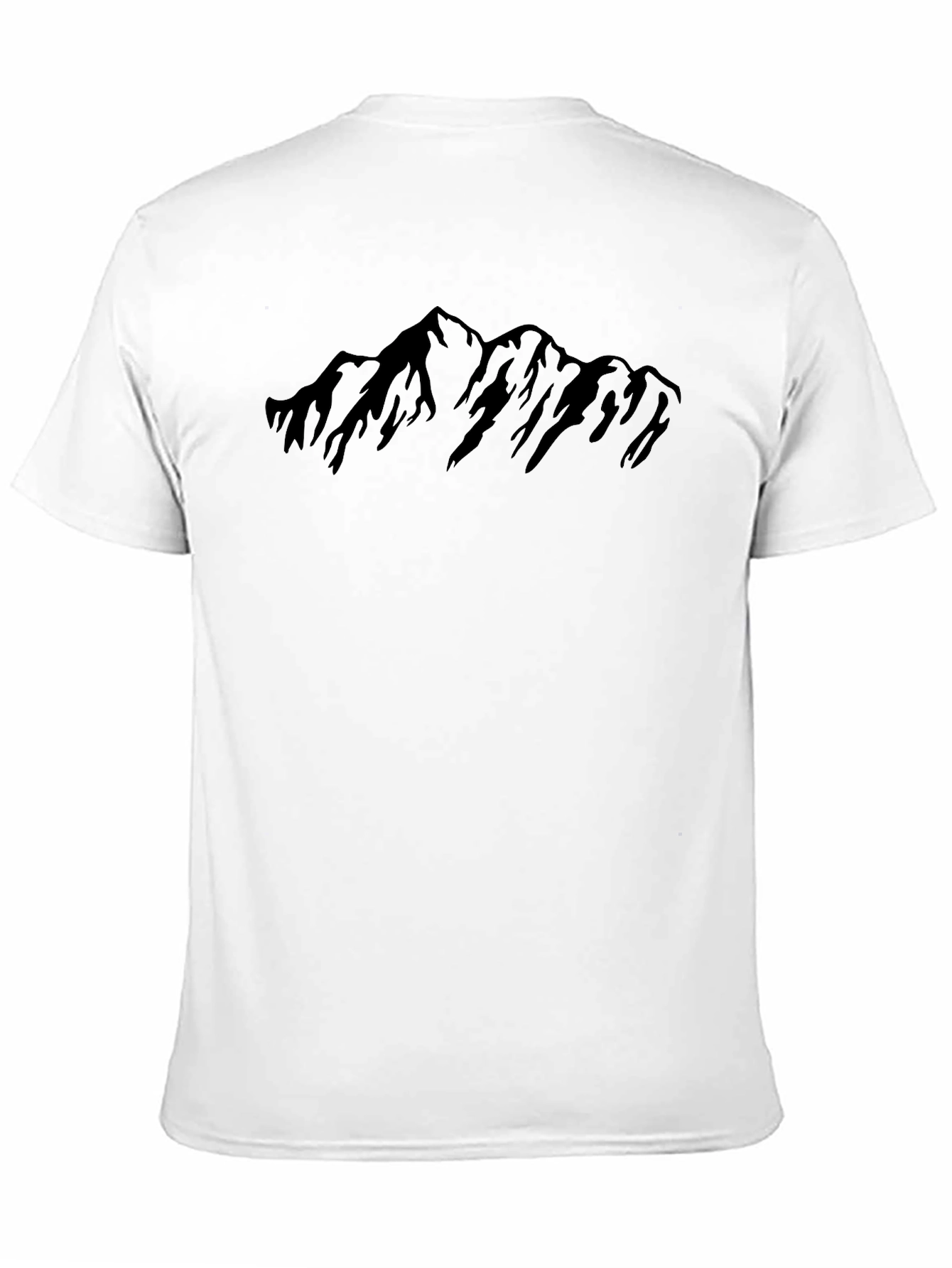 Mountain Silhouette Graphic Tee - Black